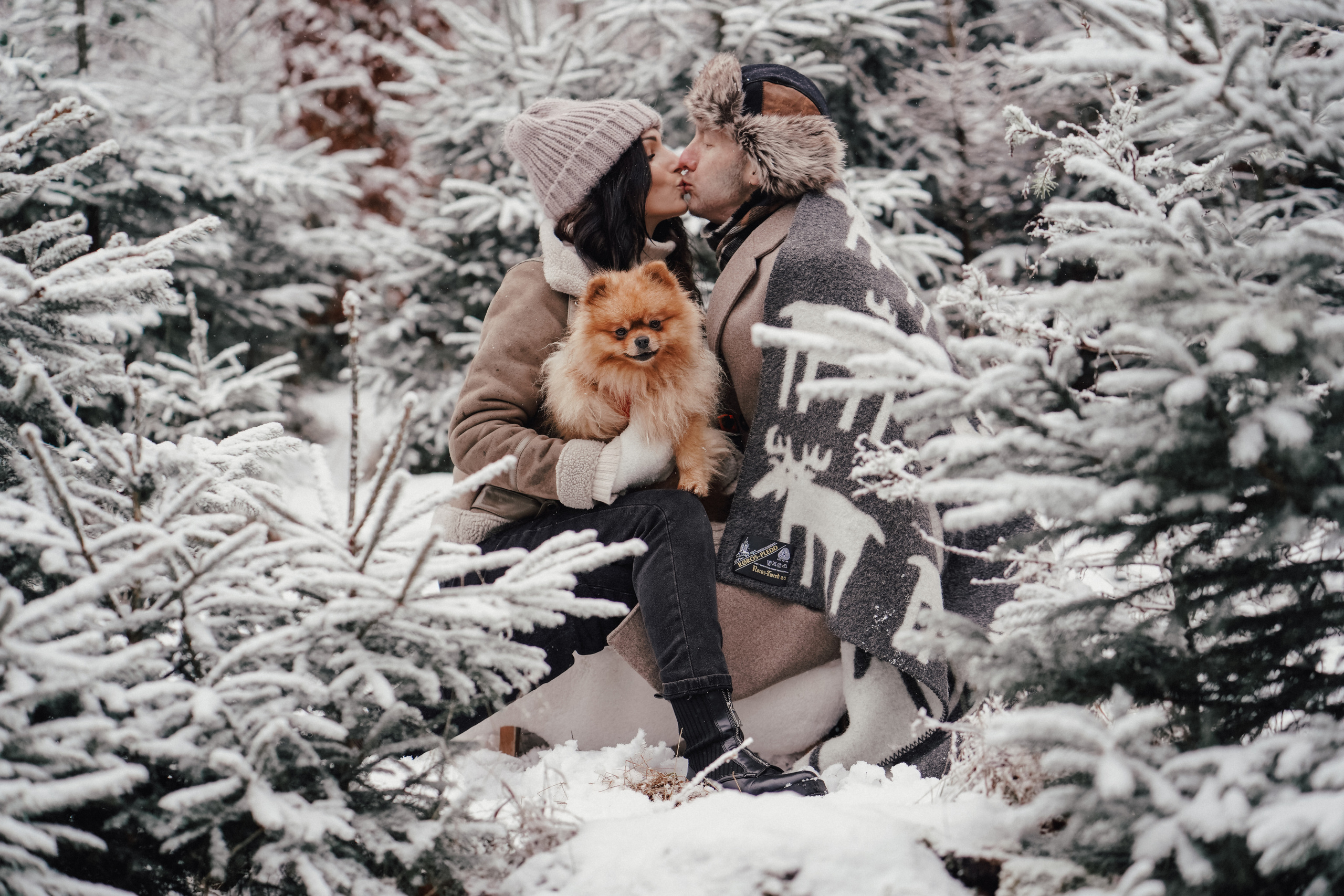 Katja, Egor und fluffiger Filyusha. Familien, Lifestyle und Portrait Fotografin in Trier, Luxembourg