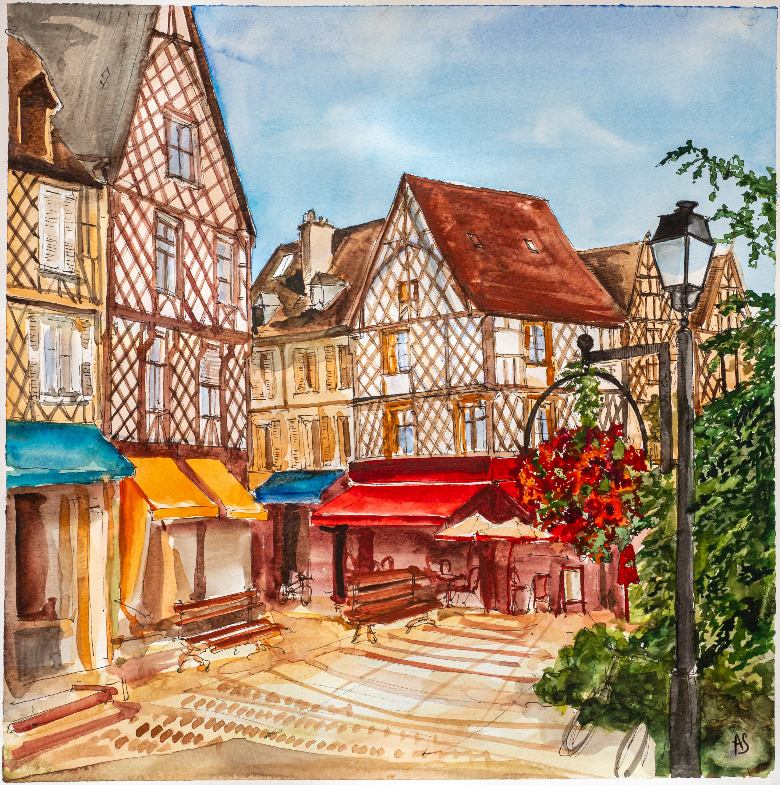 Urban views. Angelina Sorokopud. Artist in Strasbourg