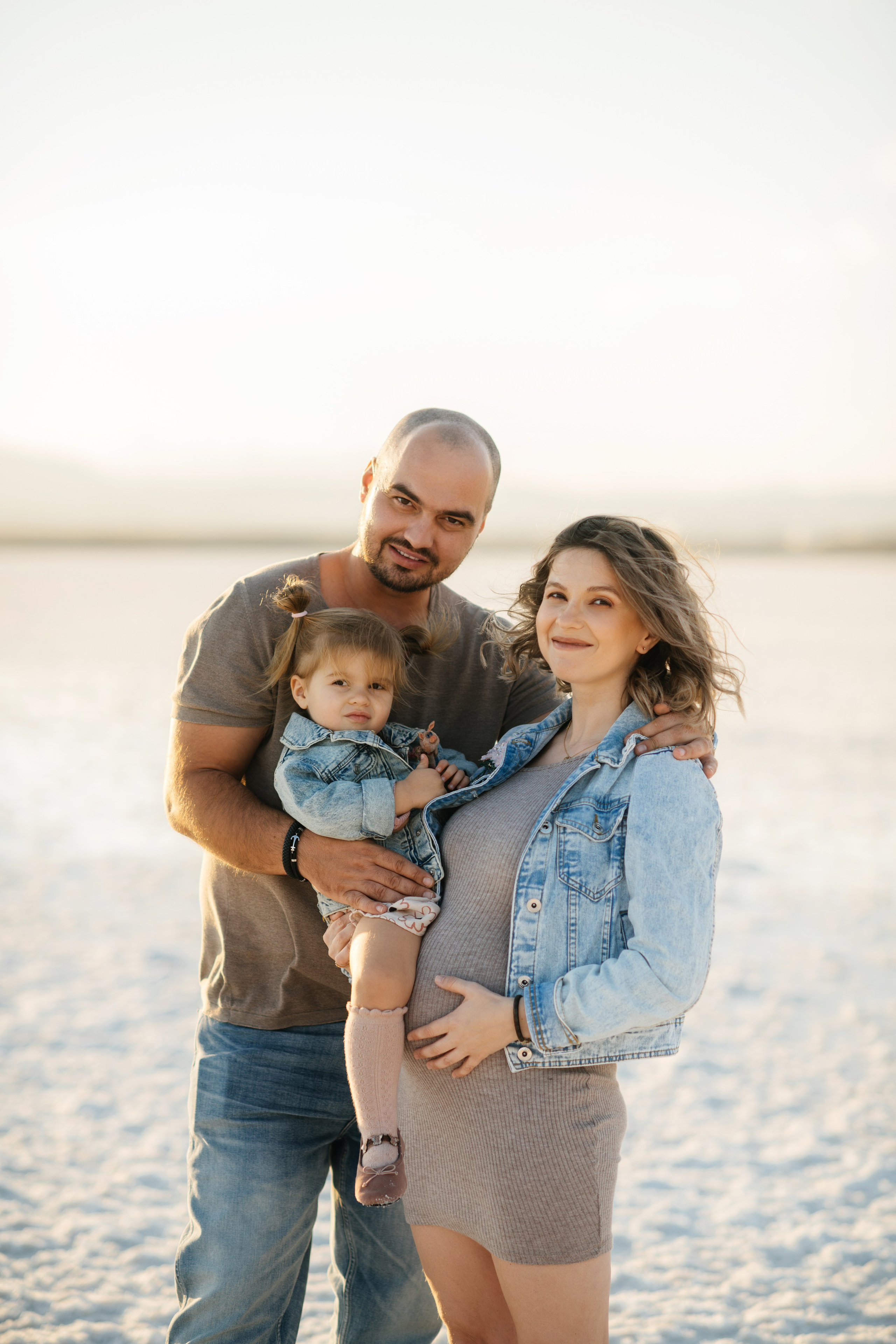 На соленом озере. Фотограф на Кипре