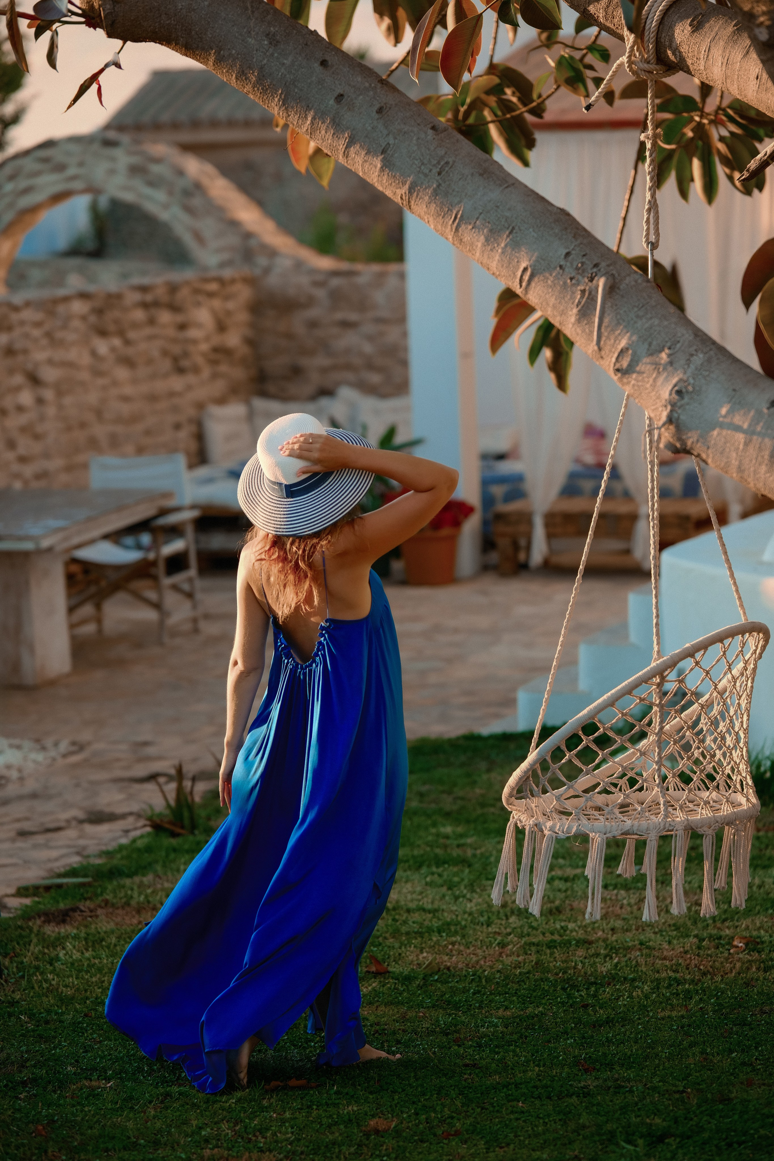 Marianna and the warm sunset