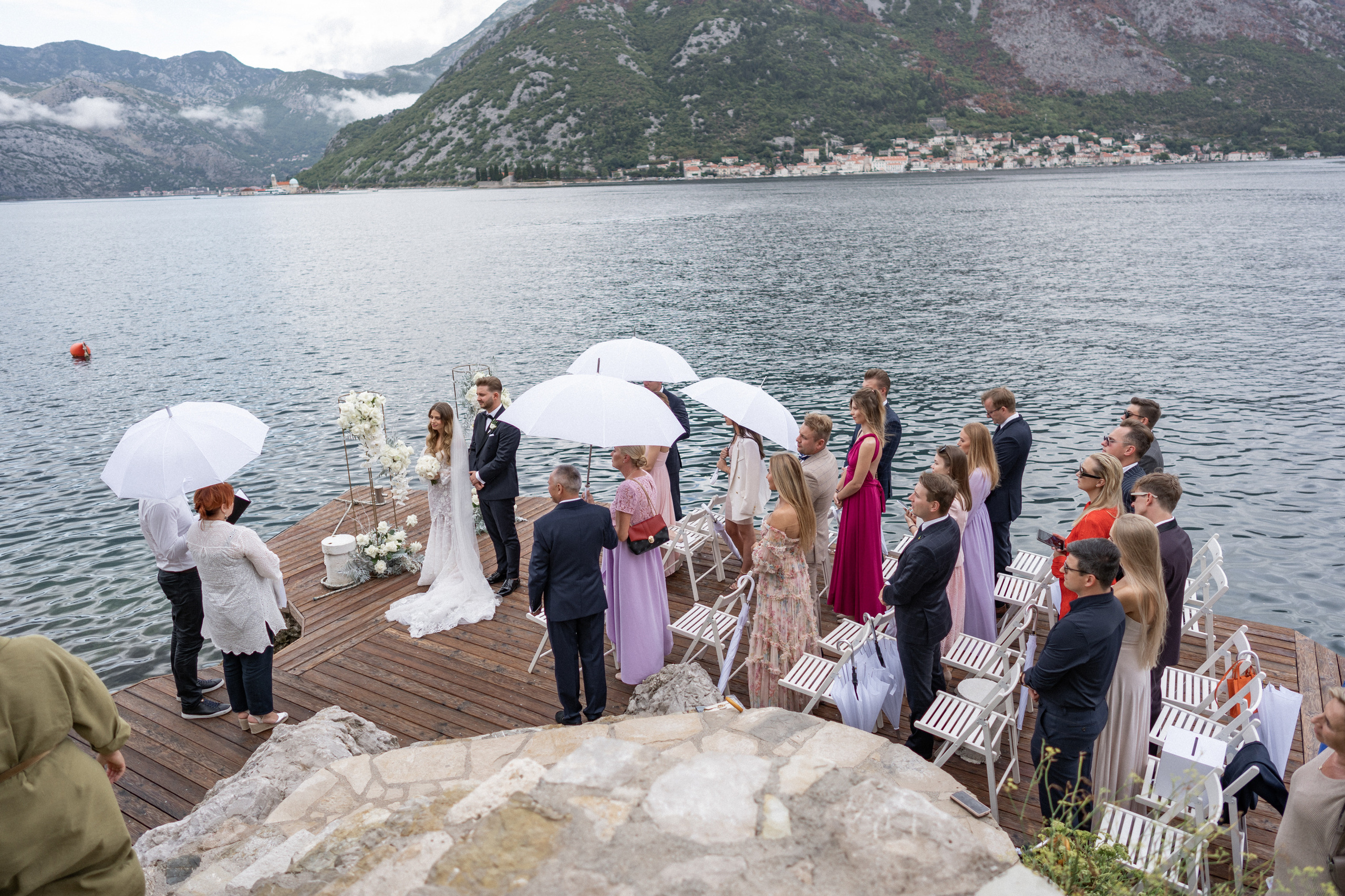 Свадьба в Черногории — Отель Caza Del Mare и фейерверк у моря