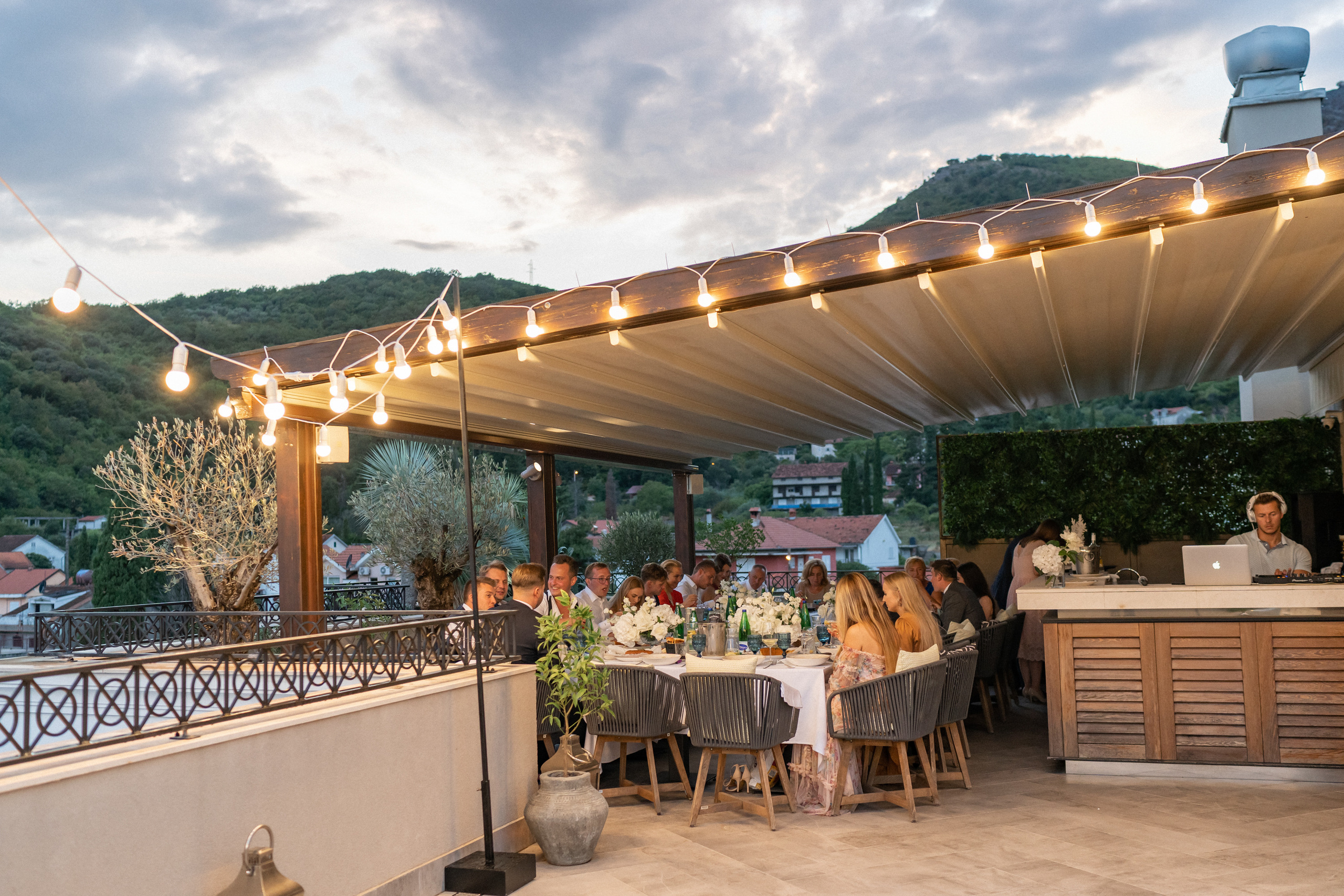 Свадьба в Черногории — Отель Caza Del Mare и фейерверк у моря