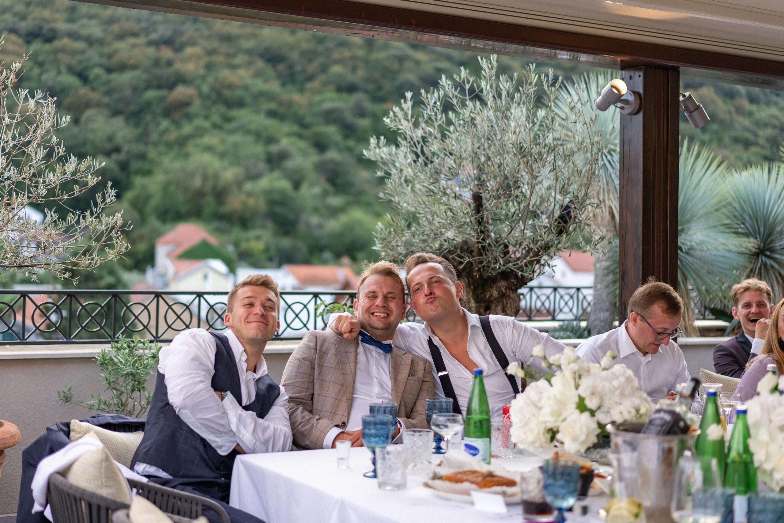 Свадьба в Черногории — Отель Caza Del Mare и фейерверк у моря