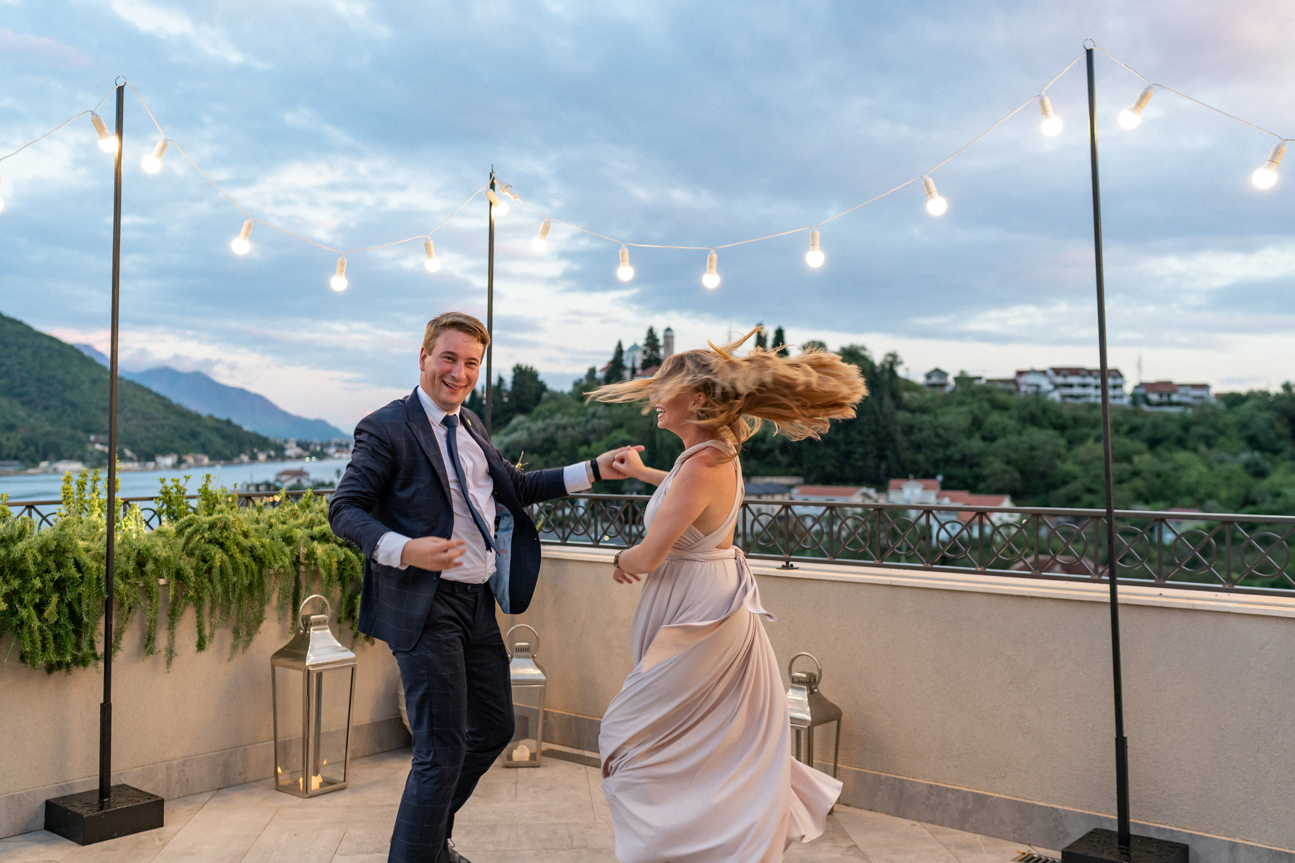 Свадьба в Черногории — Отель Caza Del Mare и фейерверк у моря