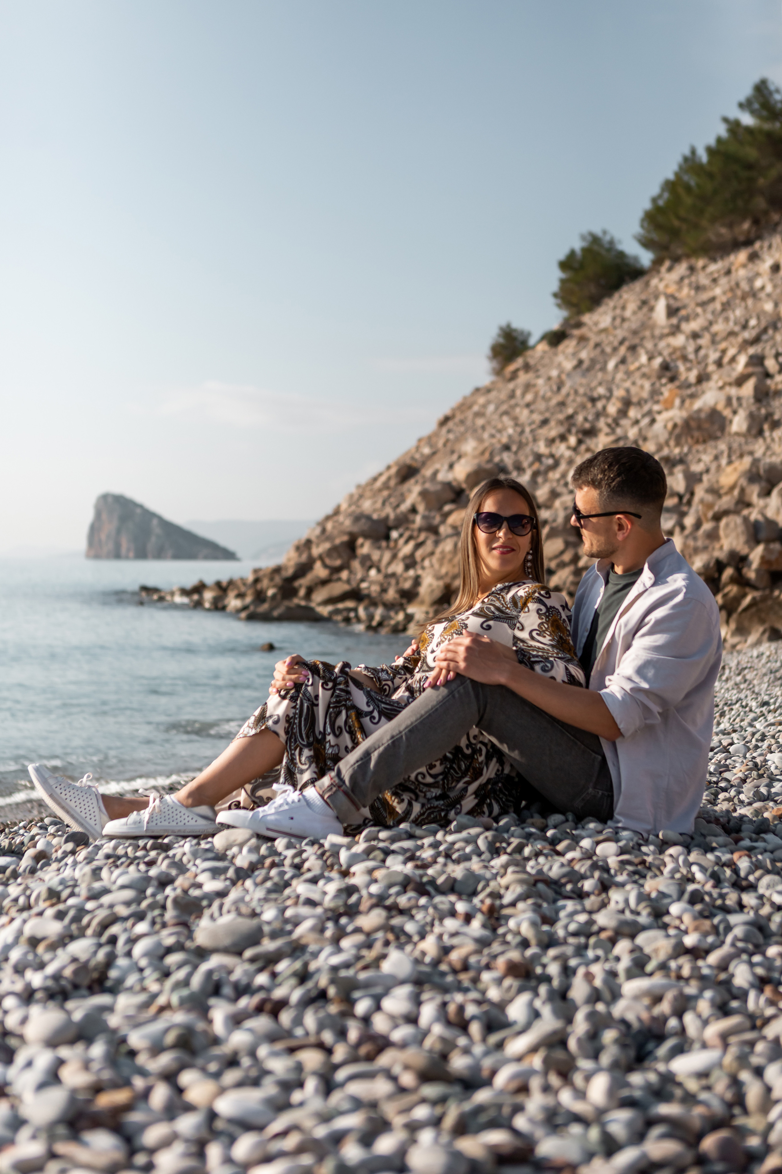 Фотосессия беременности на берегу моря. Фотограф в Анталии, Кемере и Белеке