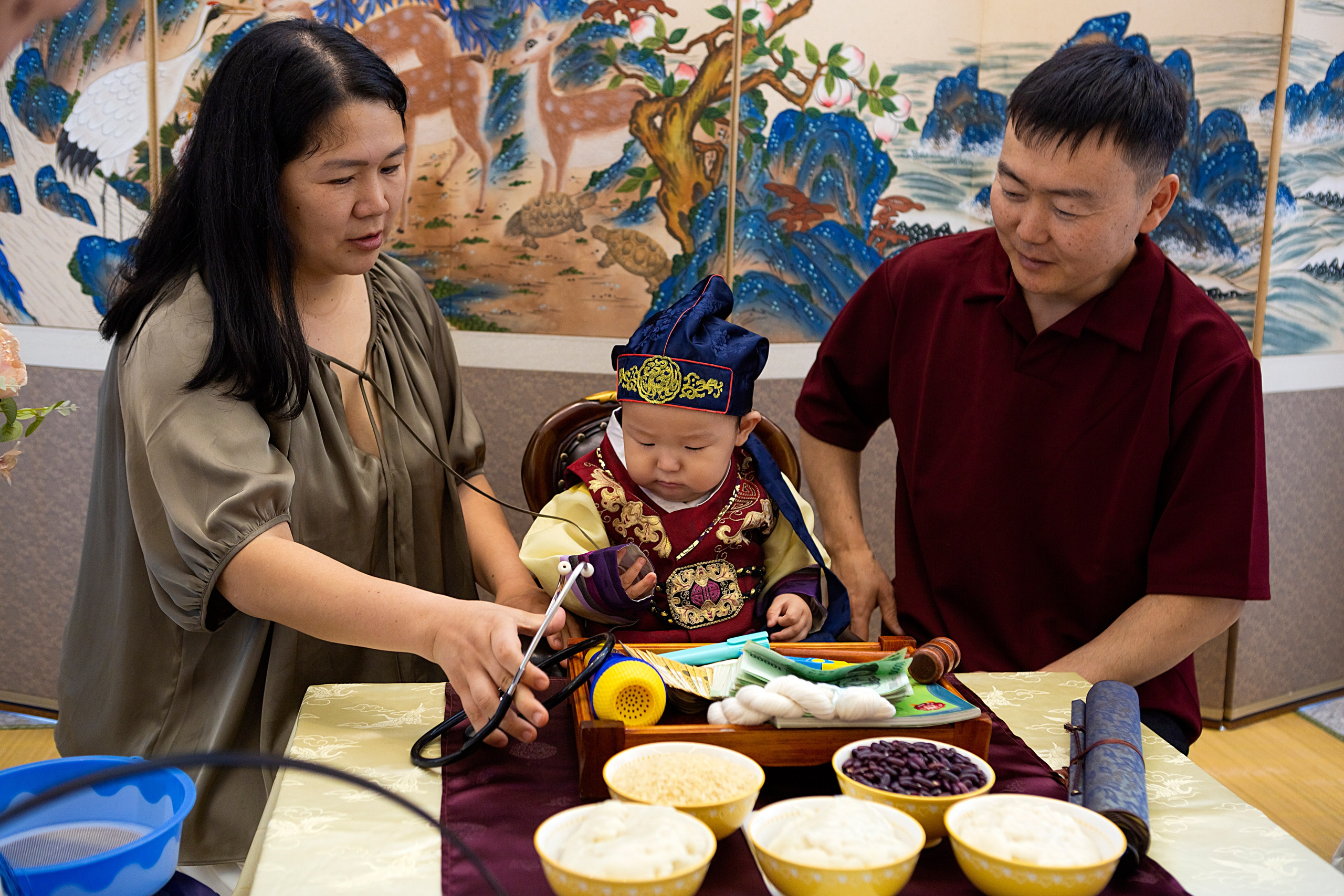 Артём в студии. Фотограф беременности, ньюборн и годовасиков в Корее Жанна Хан