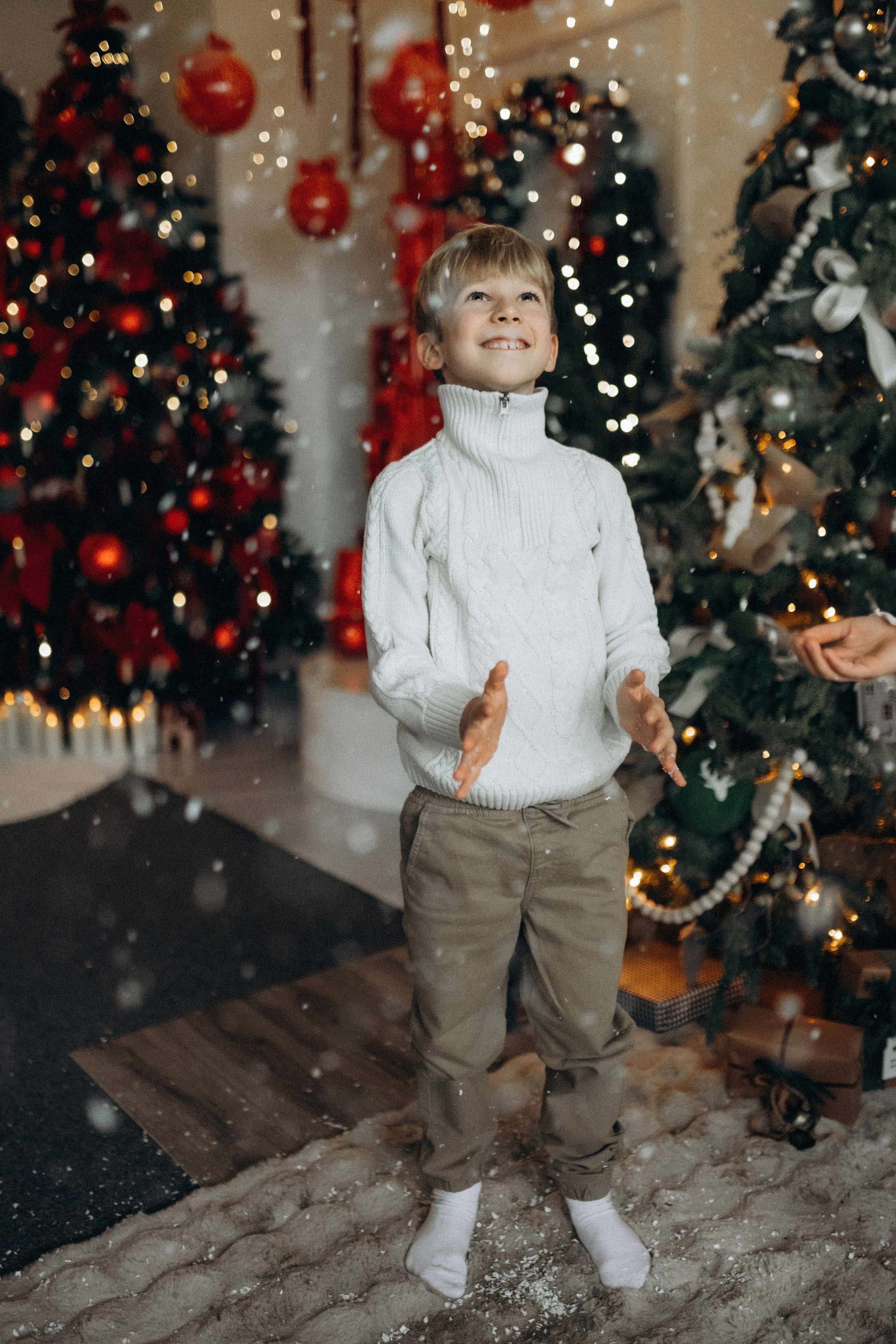 Новогодняя фотосессия в студии. Семейный фотограф Лейпциг, Германия