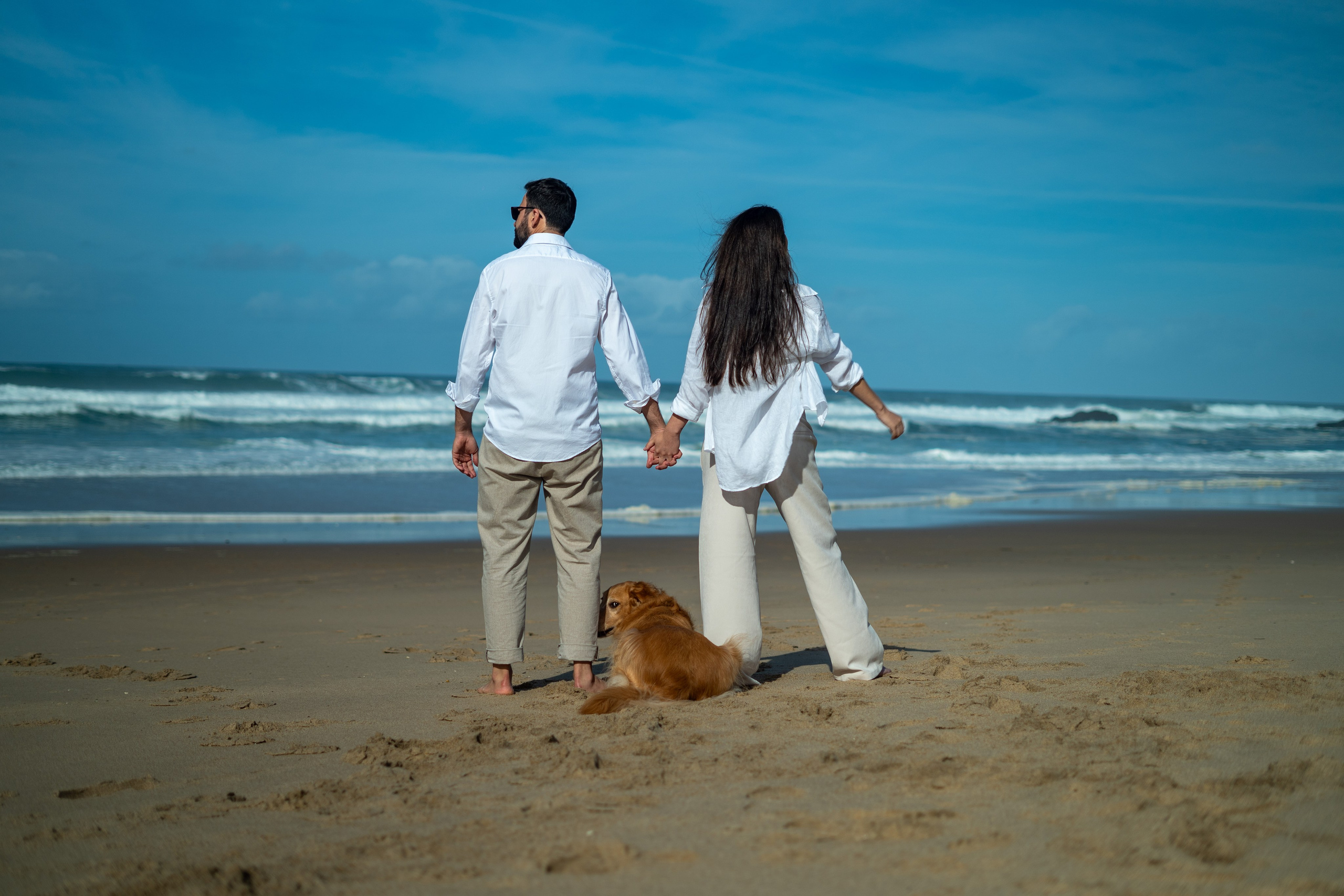 Ensaio Praia — Rafaela e César. Frames by Giovani Braga