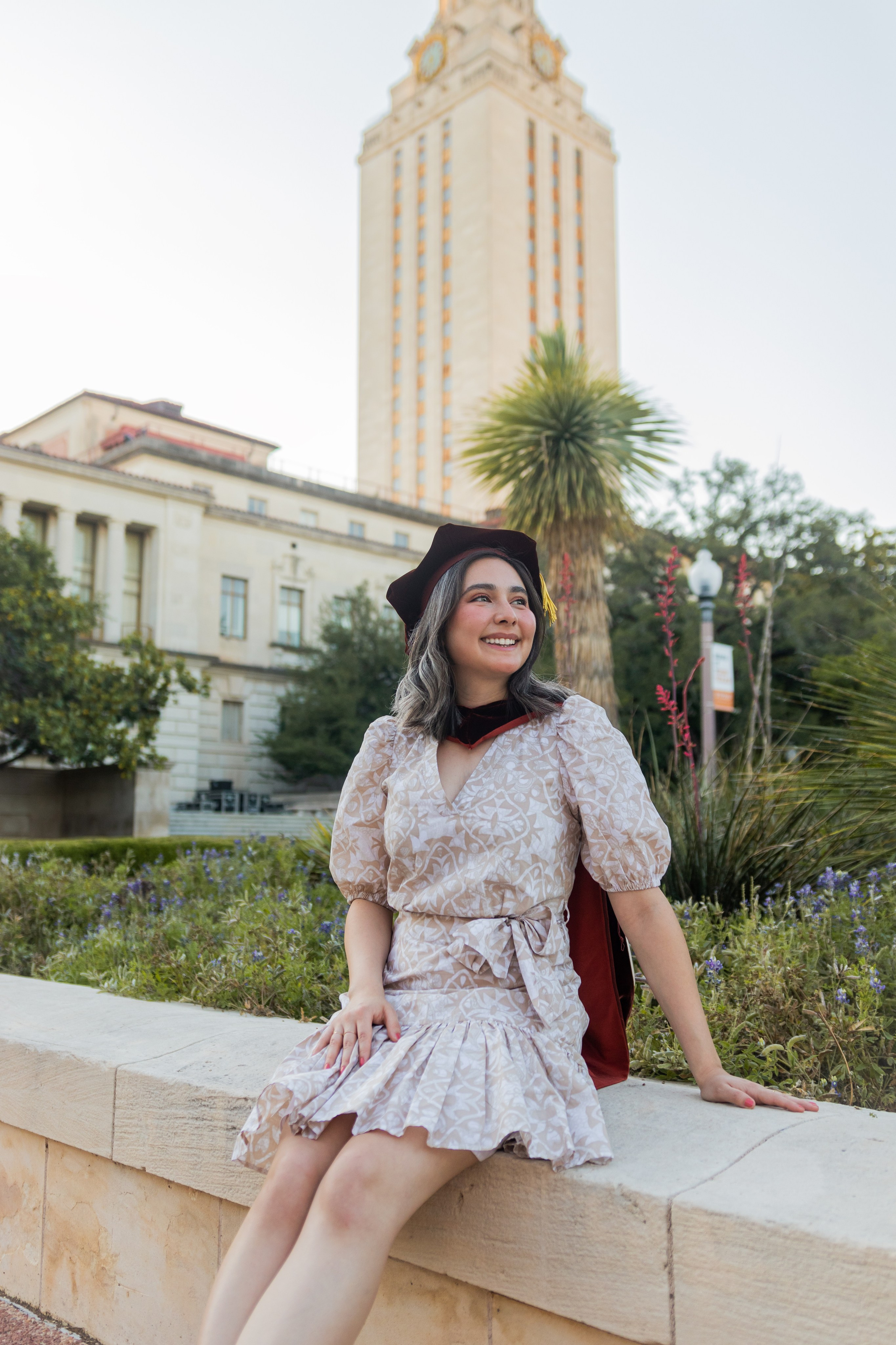 Paola’s graduation photoshoot at the University of Texas Austin