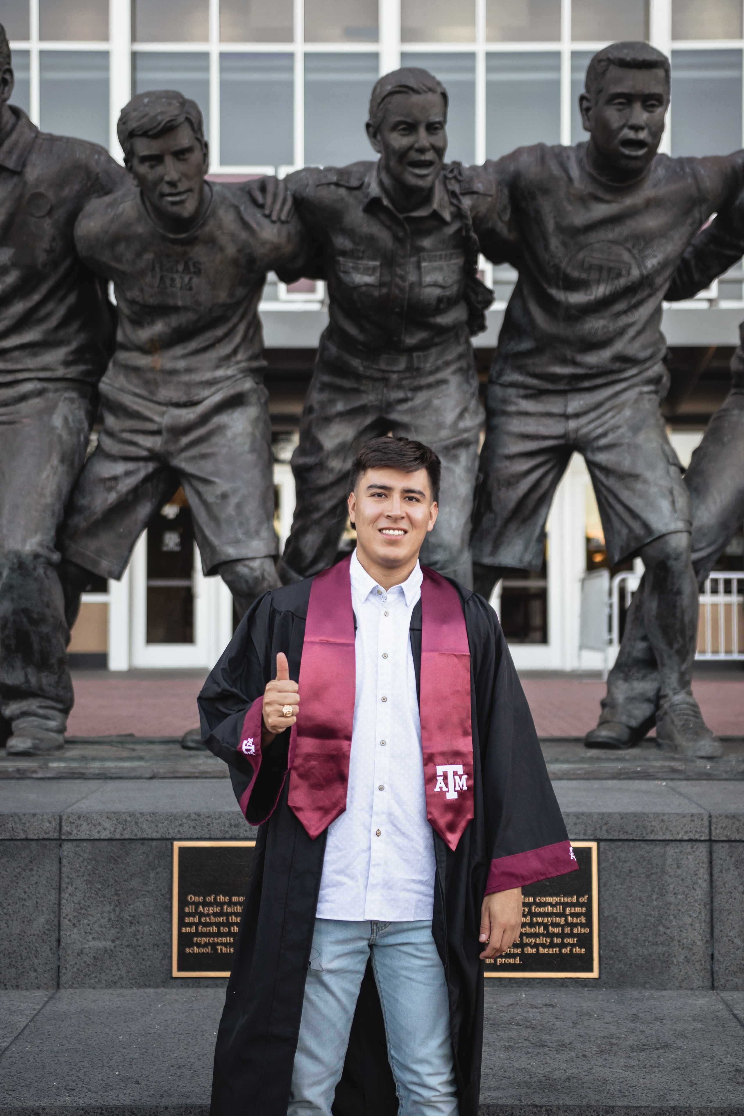 Tristan's senior photoshoot at Texas A&M University