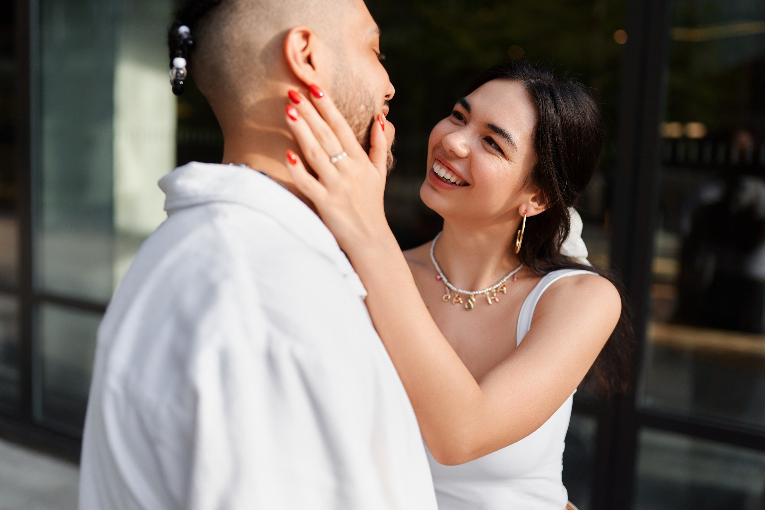 Engagement photo shoot NYC. Professional Wedding and event photographer USA New York