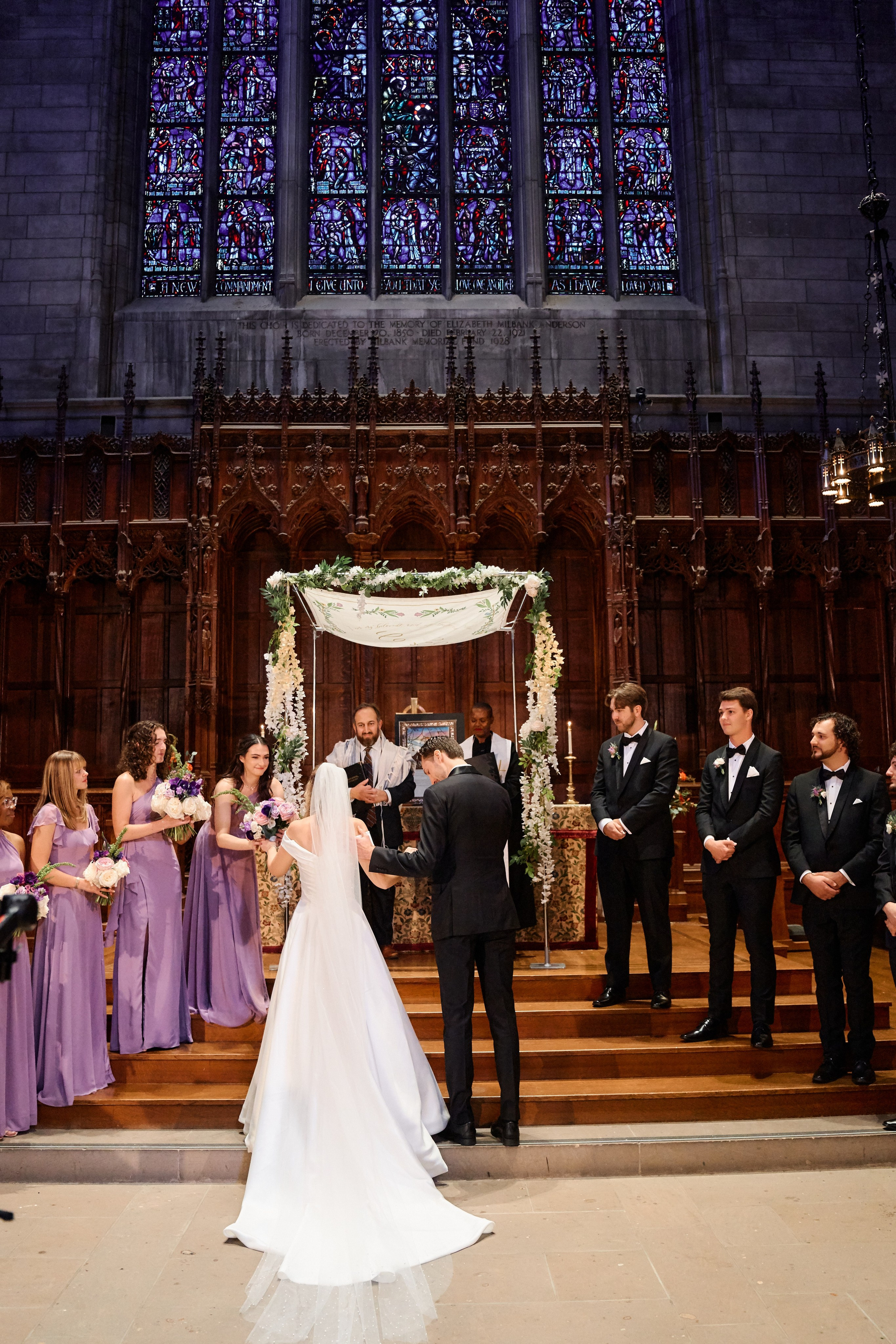 Elegant Wedding Ceremony at a Historic New York Cathedral | Timankov Photography. Professional Wedding and event photographer USA New York
