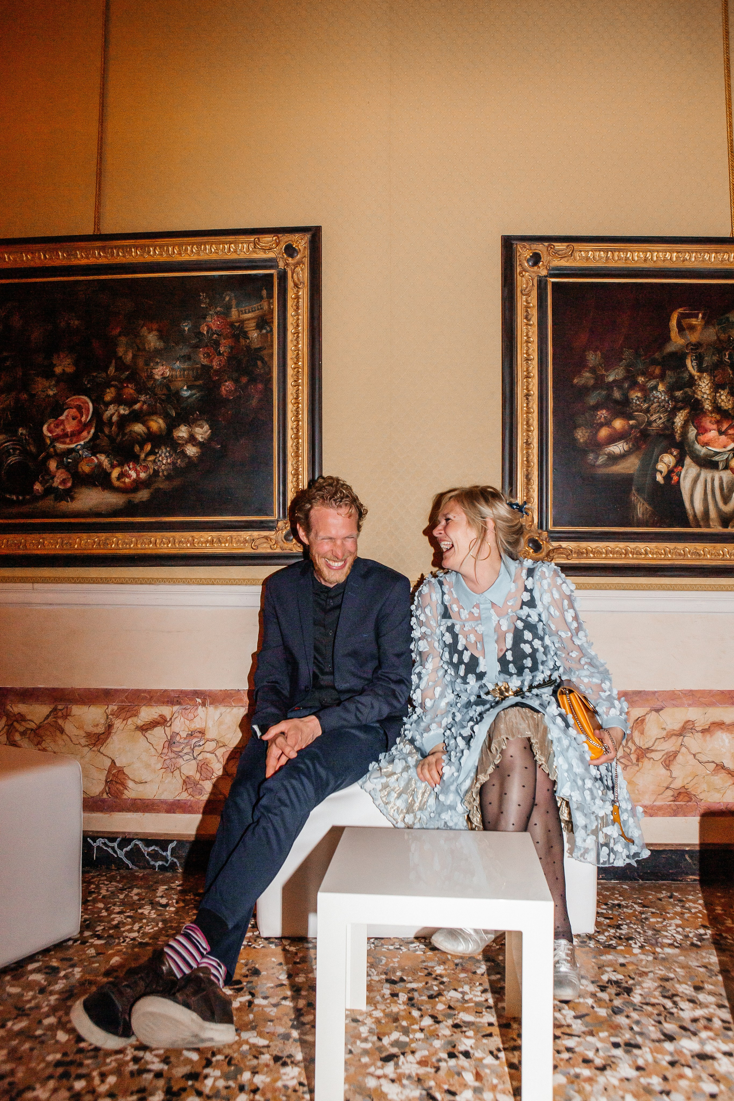 The wonderful party in the ancient palazzo of Venice