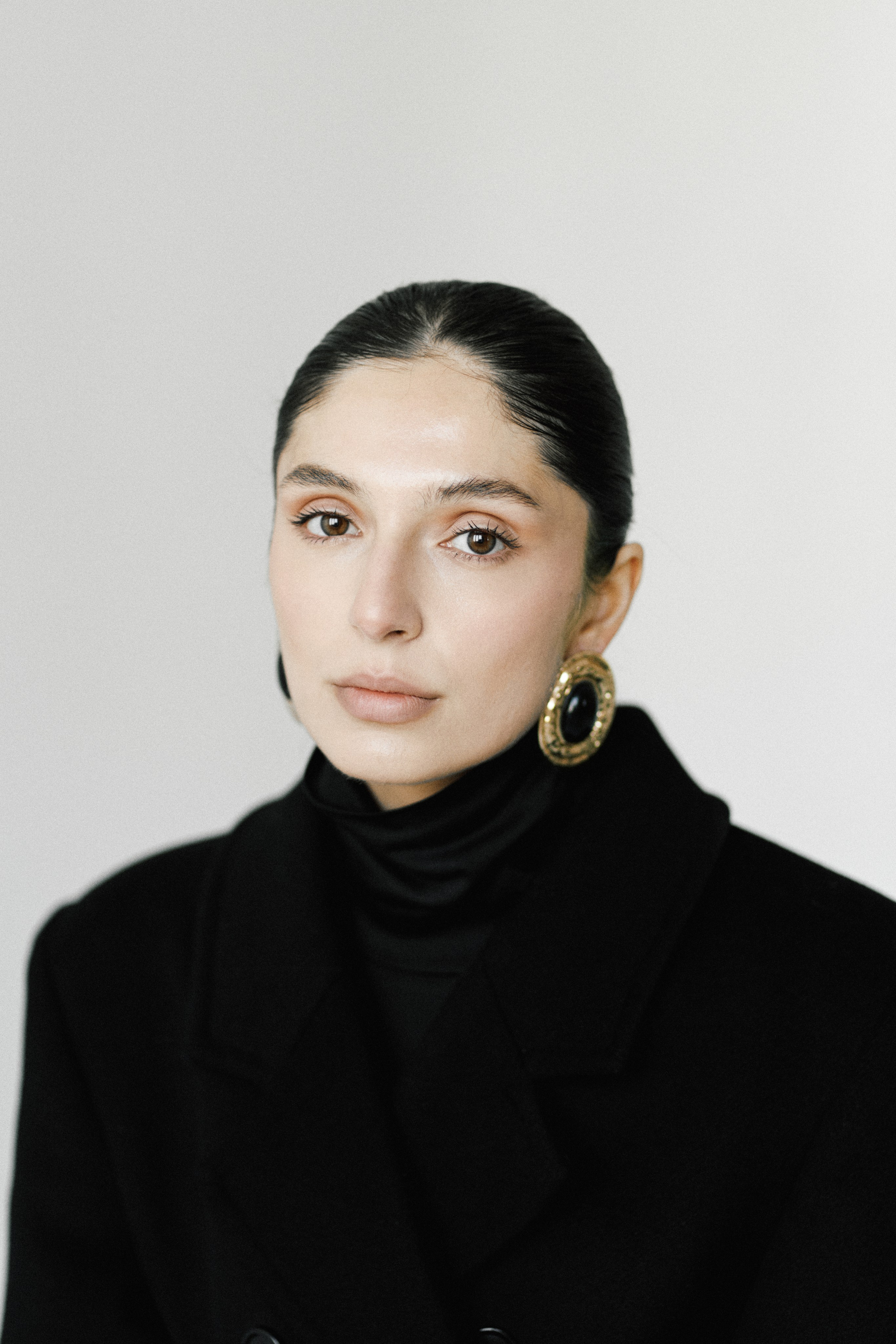 Portrait of a confident young woman in Yerevan