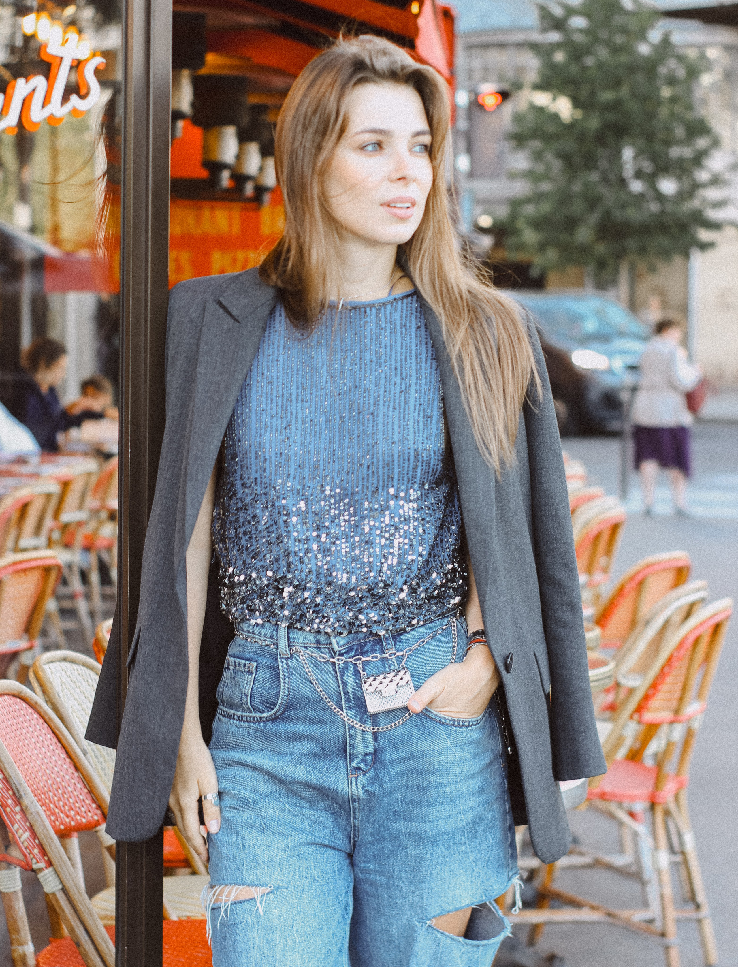 Street Style Photoshoot of Varvara in Paris | Vlada Photo Art. Photographer in Paris: Vlada PhotoArt