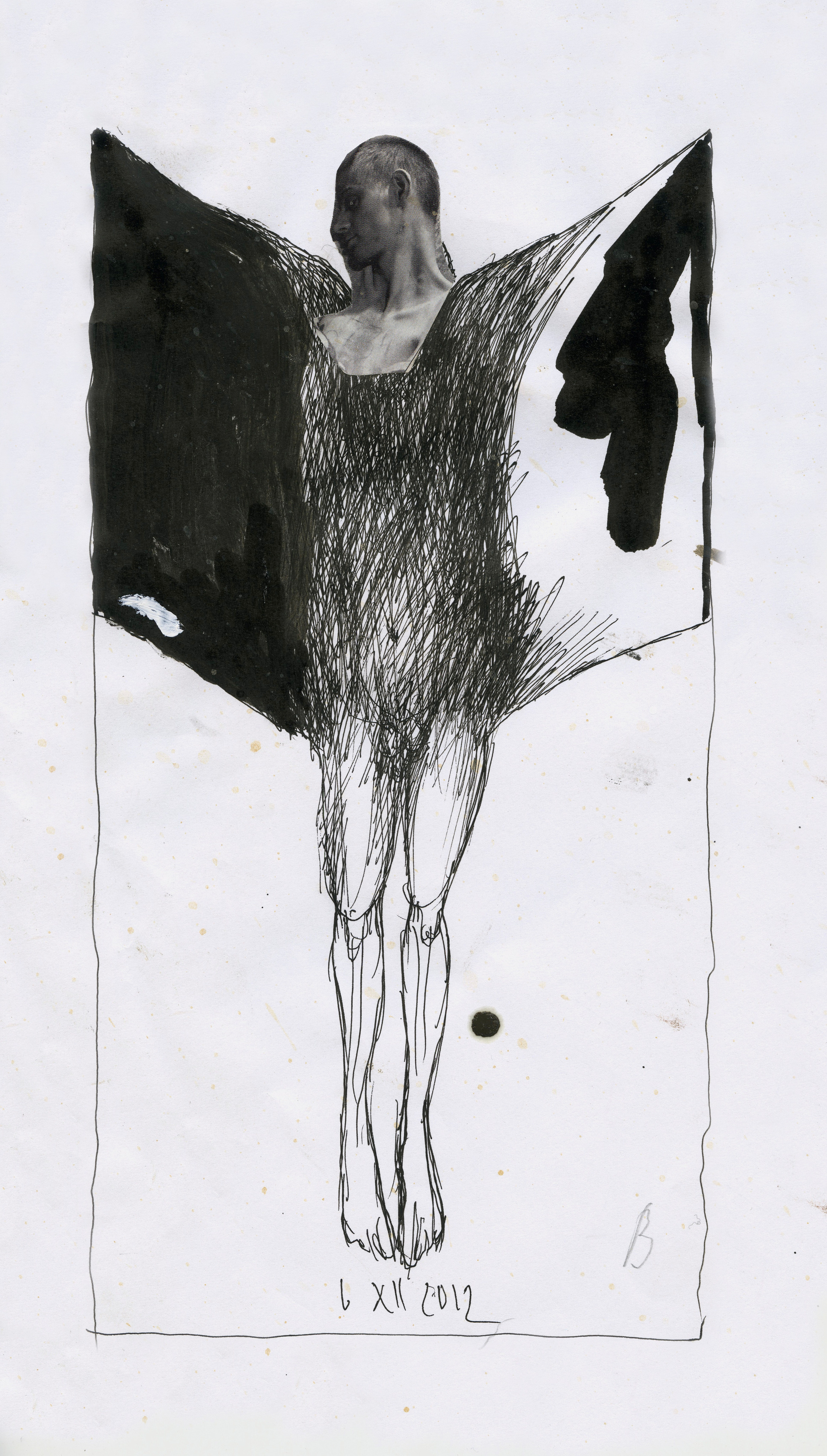 FLIGHT I, painting, drawing, Lot VI / Flight VI, sketches, notes, Andrzej Strumiłło, Andrzej Strumillo, FLIHGT series, polish contemporary art, polish artist, contemporary art in modern Poland, contemporary polish artists, best polish painters, best polish artists, famous polish artists