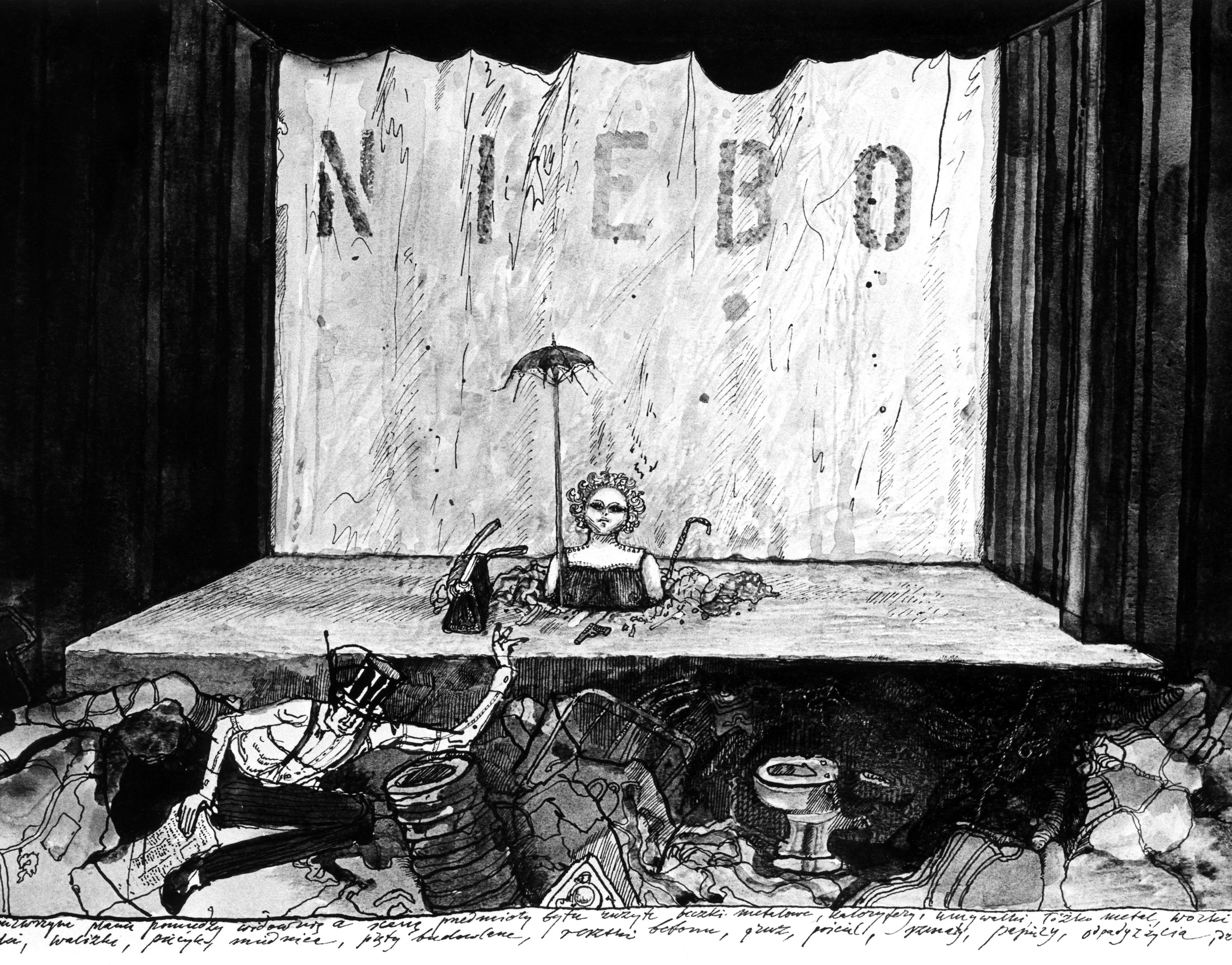 Samuel Beckett, "Joyful Days", Dramatic Theater, Białystok, 1976