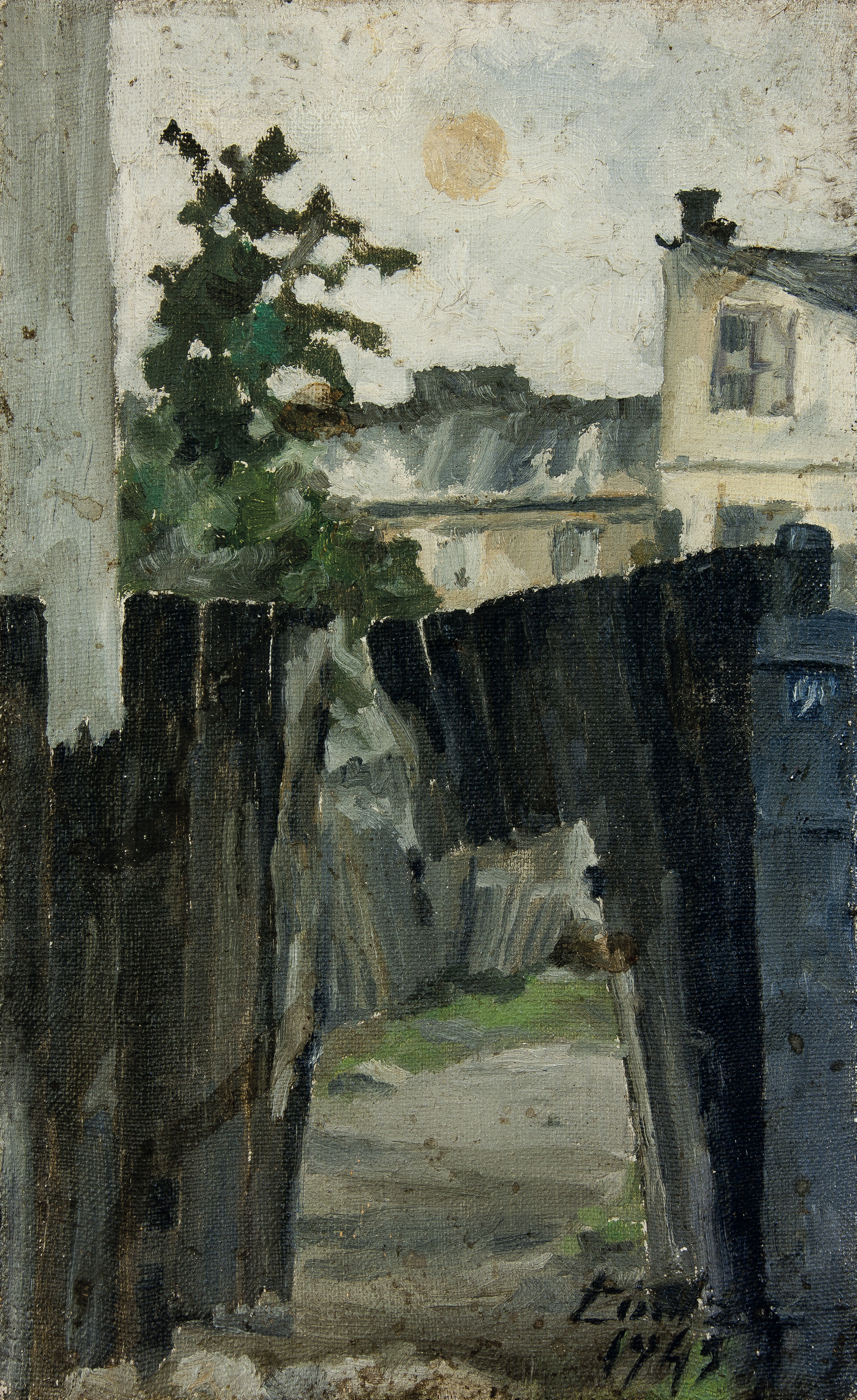 "Our land", early works, 1945 - 1070, painting, Andrzej Strumiłło, Andrzej Strumillo, Polish contemporary art, Polish artist, contemporary art in contemporary Poland, contemporary Polish artists, the best Polish painters, the best Polish artists, famous Polish artists,