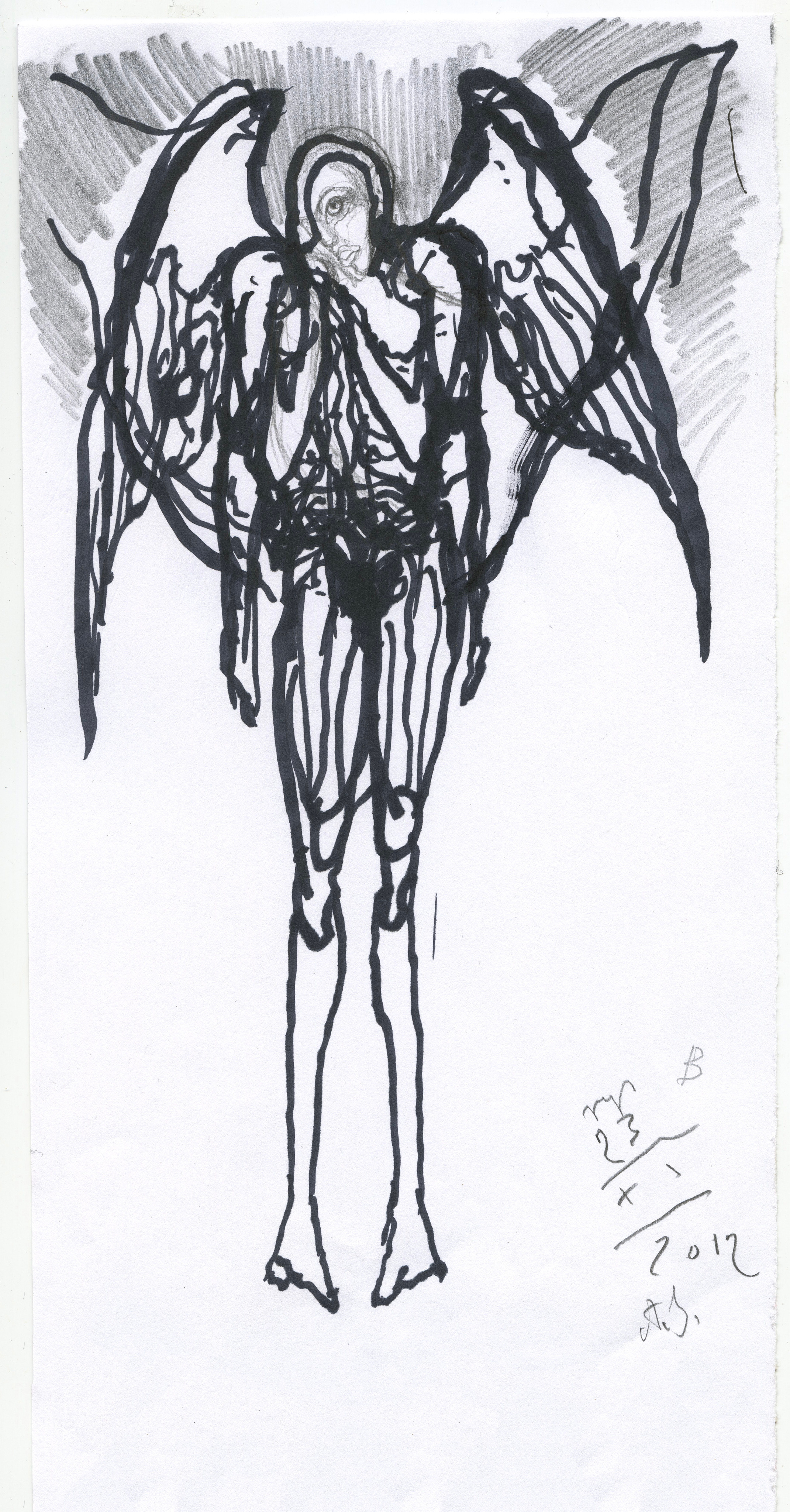 FLIGHT I, painting, drawing, Lot VI / Flight VI, sketches, notes, Andrzej Strumiłło, Andrzej Strumillo, FLIHGT series, polish contemporary art, polish artist, contemporary art in modern Poland, contemporary polish artists, best polish painters, best polish artists, famous polish artists