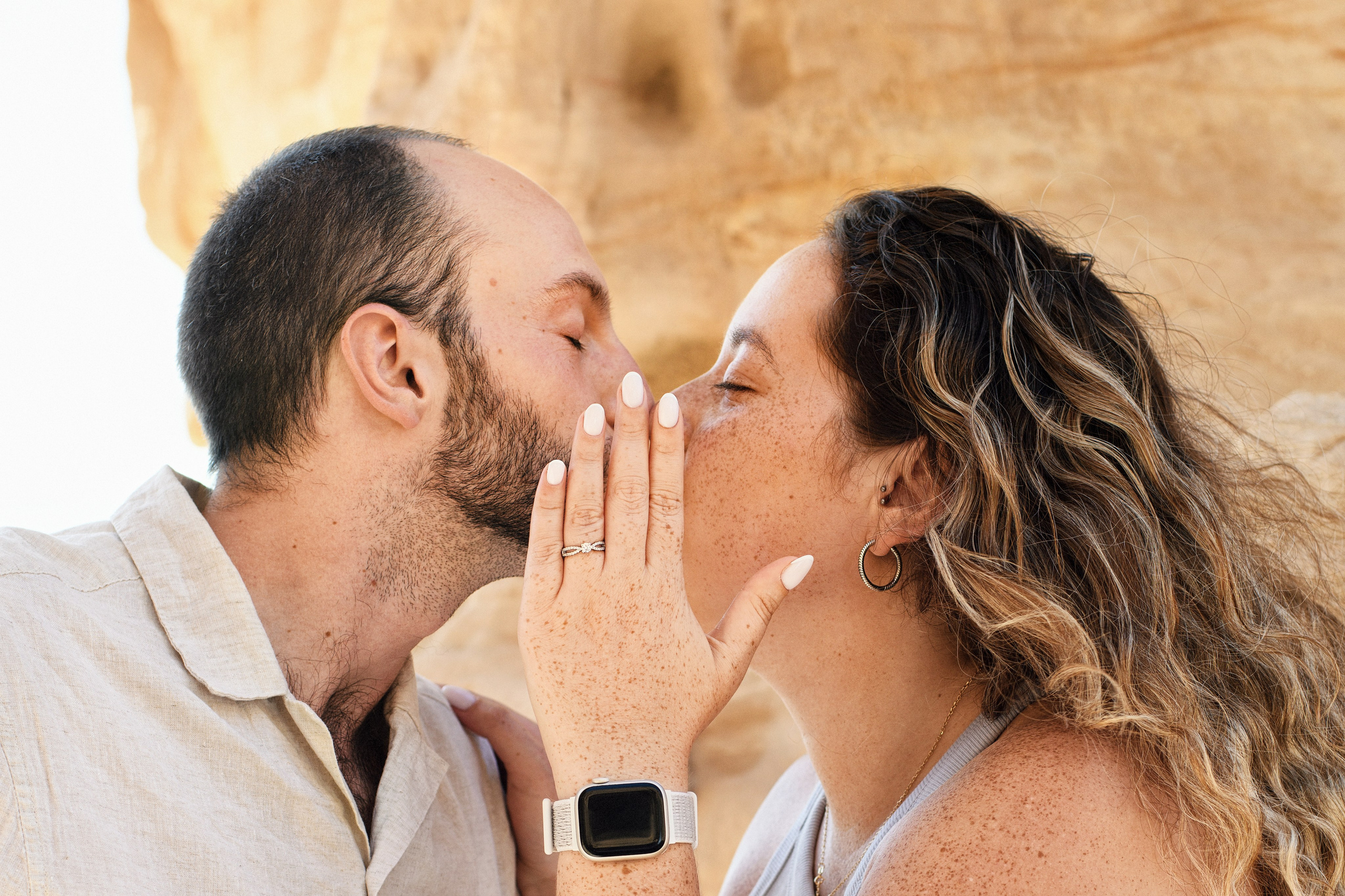 “She Said YES” in a Timna park for Lotan & Zohar. Family children pregnancy love stories photographer in Eilat Israel Olga Amchislavsky