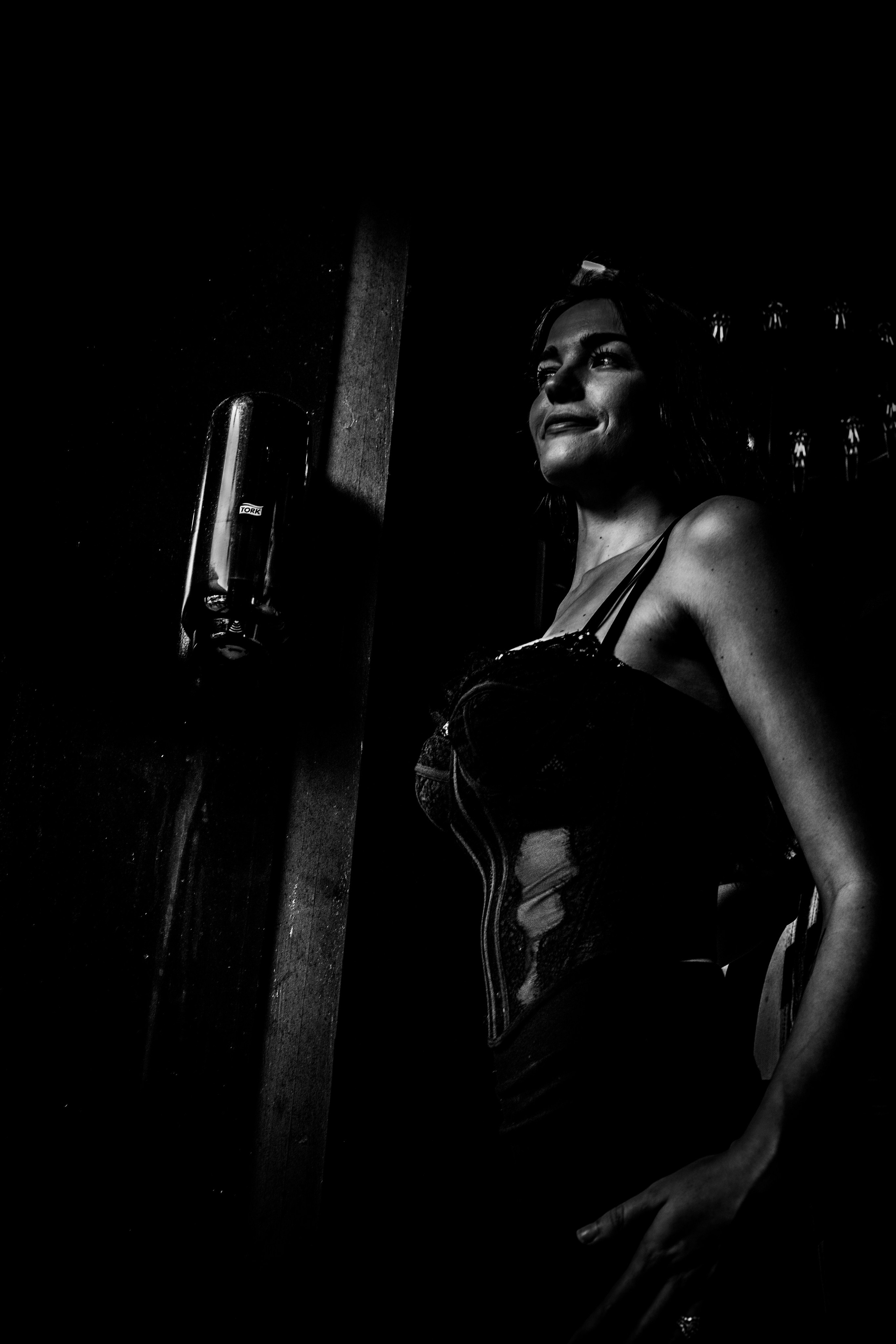 Burn Black and White Series. Out and About 239