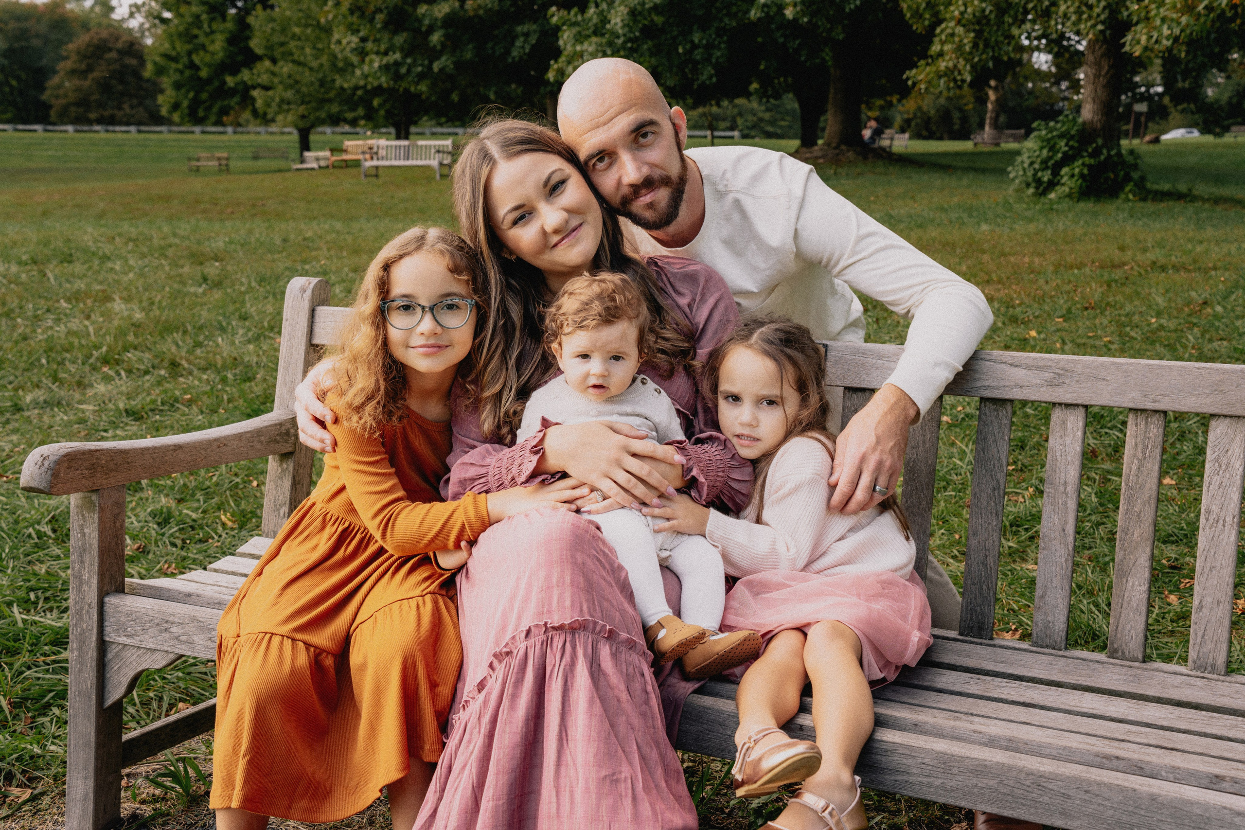 Alina, Vlad and kids outdoor. Wedding and family photographer and videographer PA, NJ, NY, DE, MD