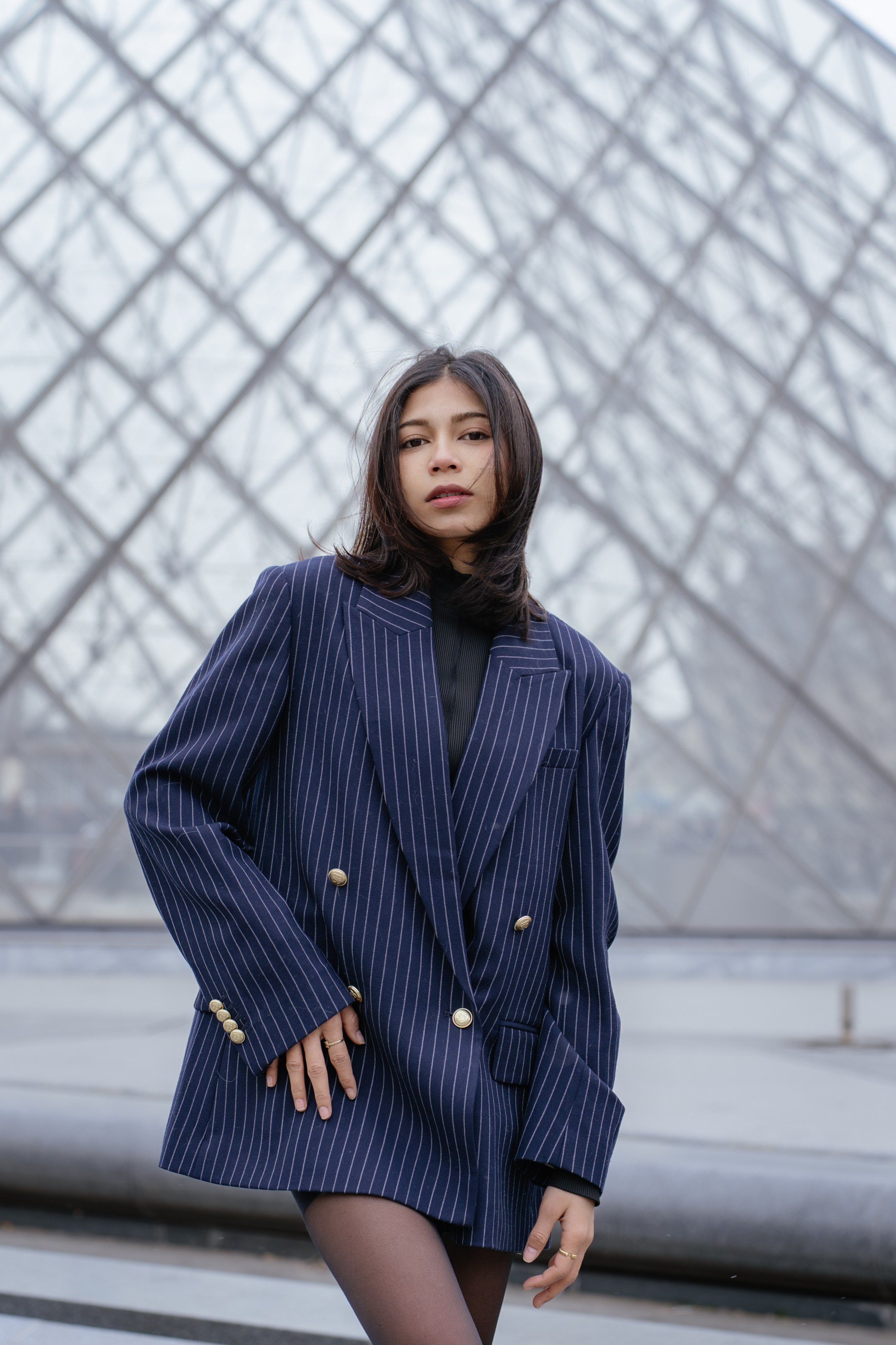 Solo Portrait Session: Louvre & Eiffel Tower. Paris Photographer & Videographer