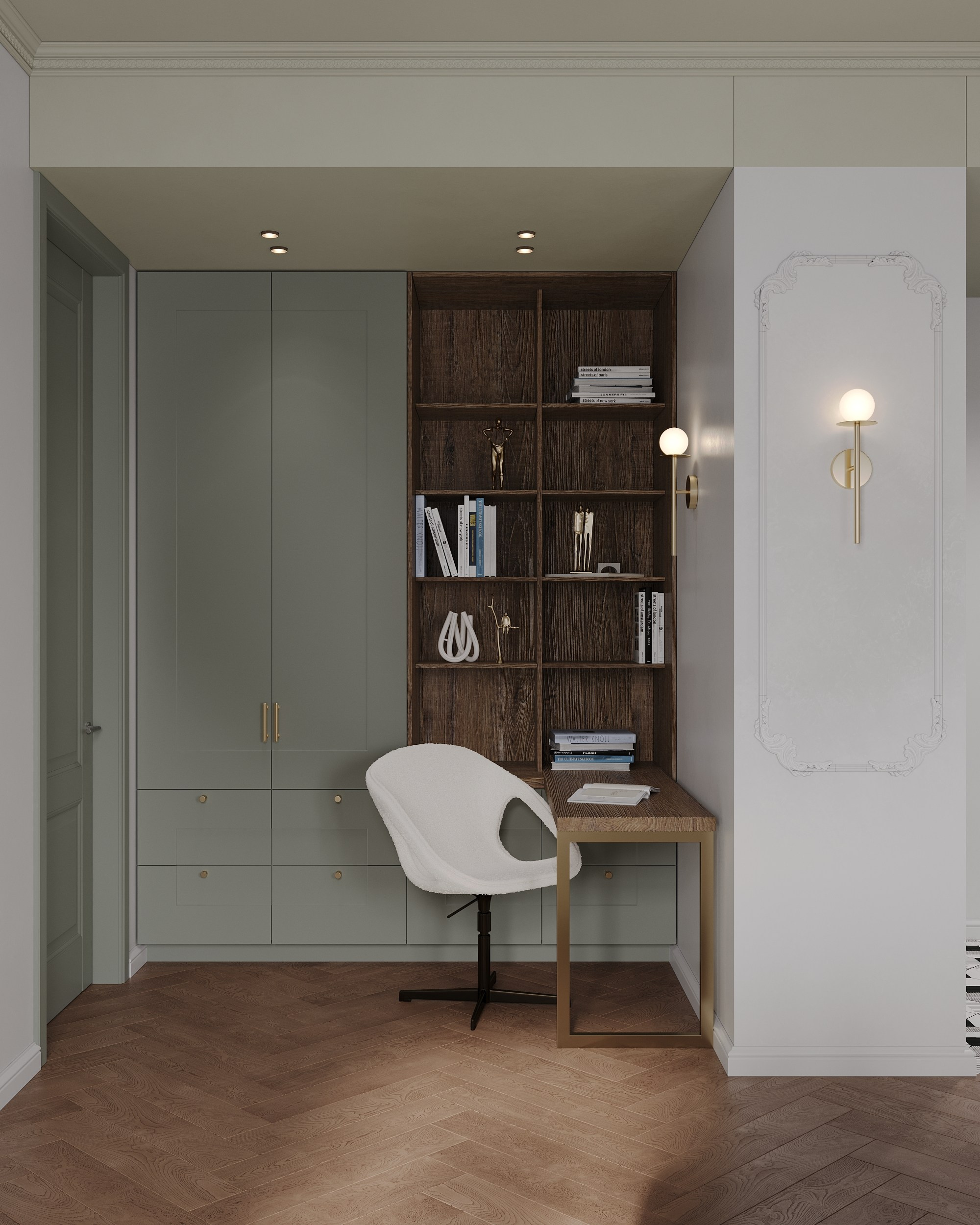 Flat of Gediminas. Simple Archs — high quality visualizations for your interior projects