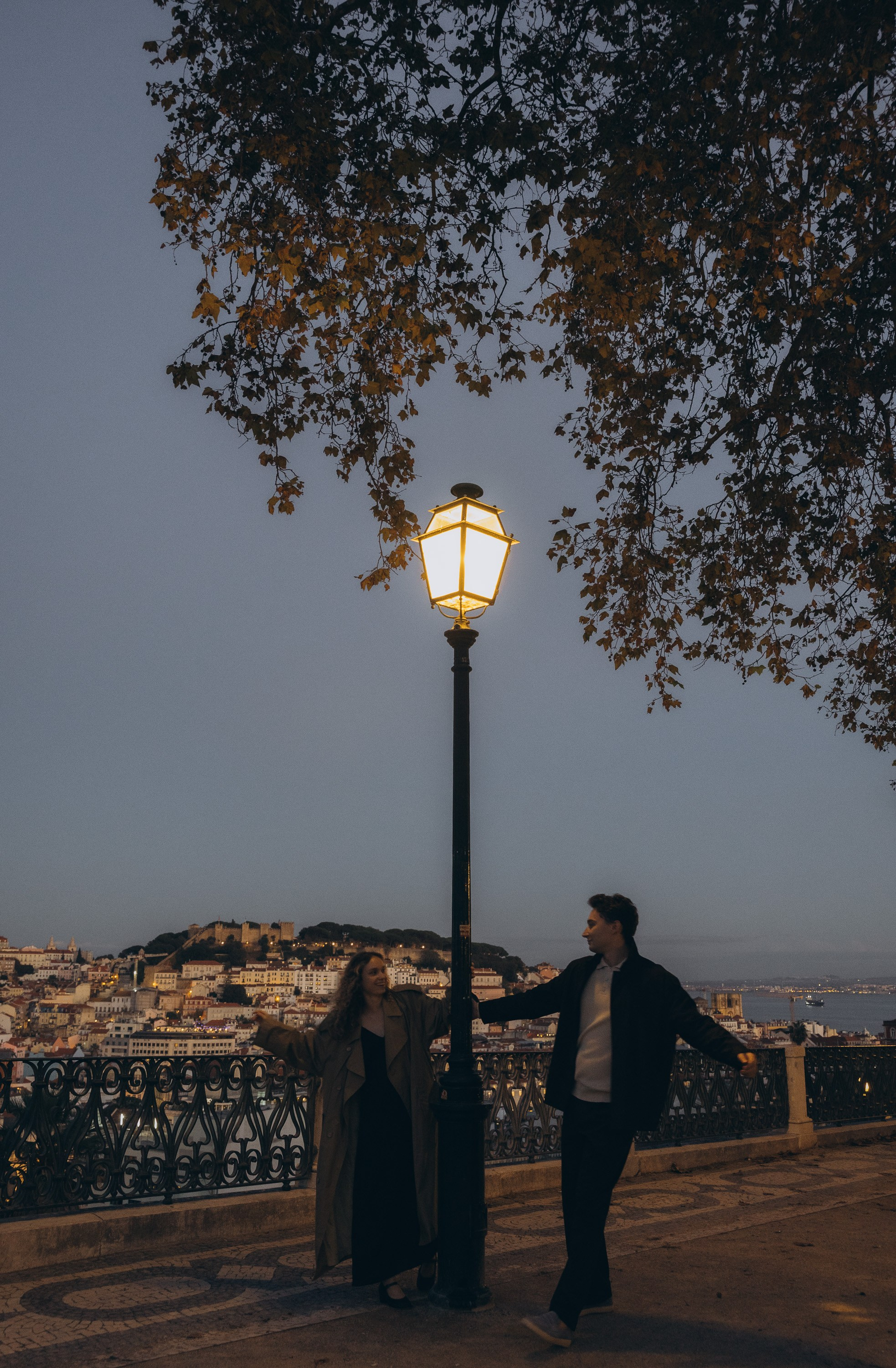 Romantic cinematic love story in Lisbon