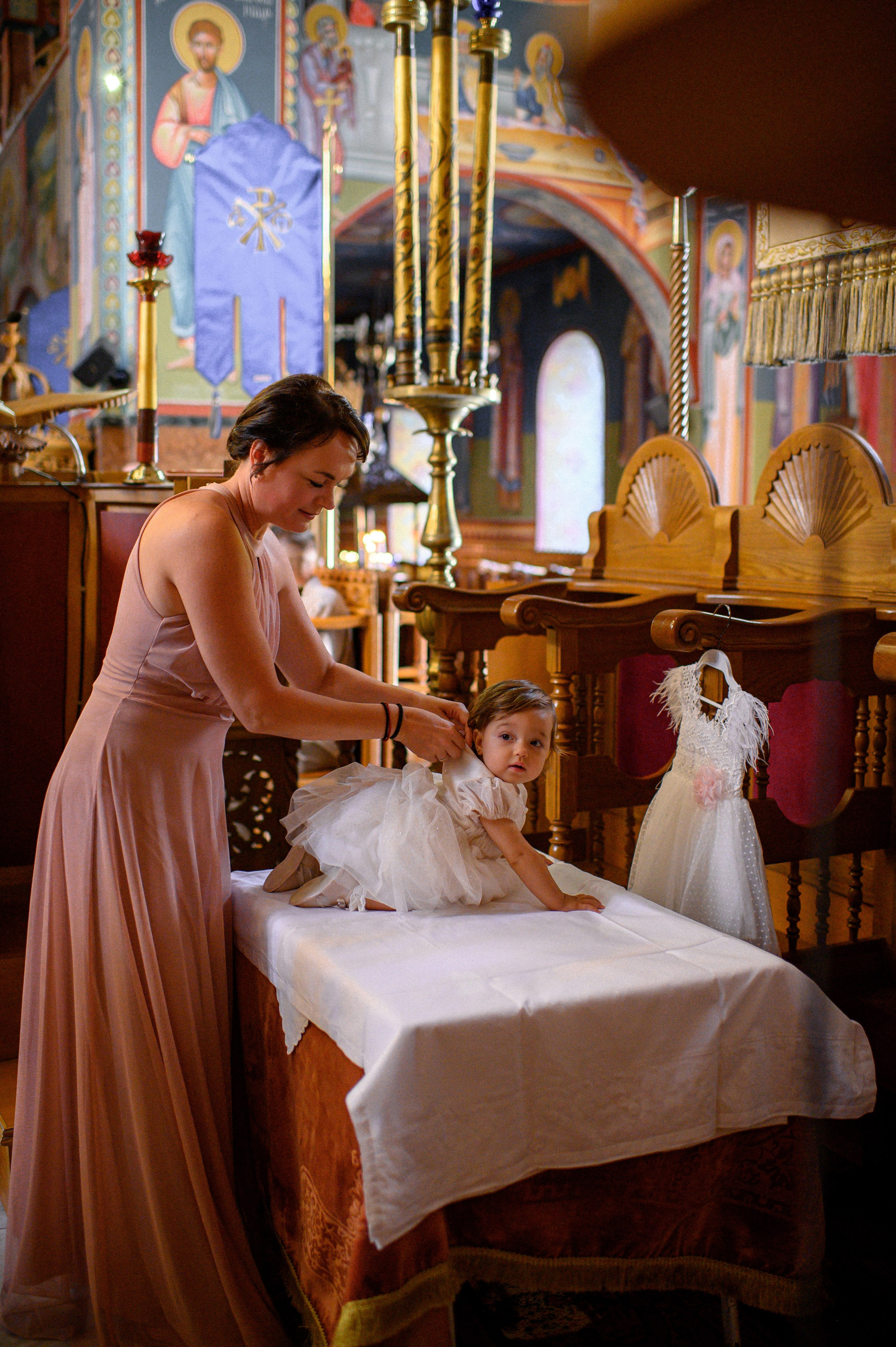 Baptism Iris. Семейная, детская, портретная и предметная фотосъемка в Салониках