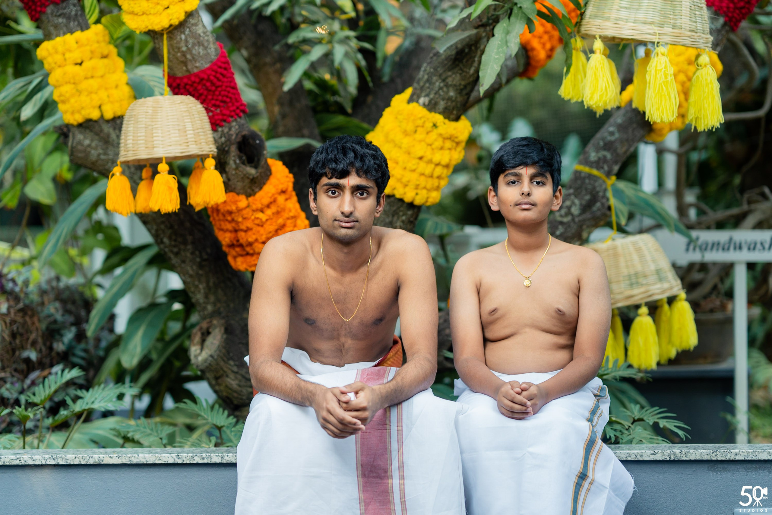 SANJAY AND SAKETH UPANAYANA. 50mm STUDIOS
