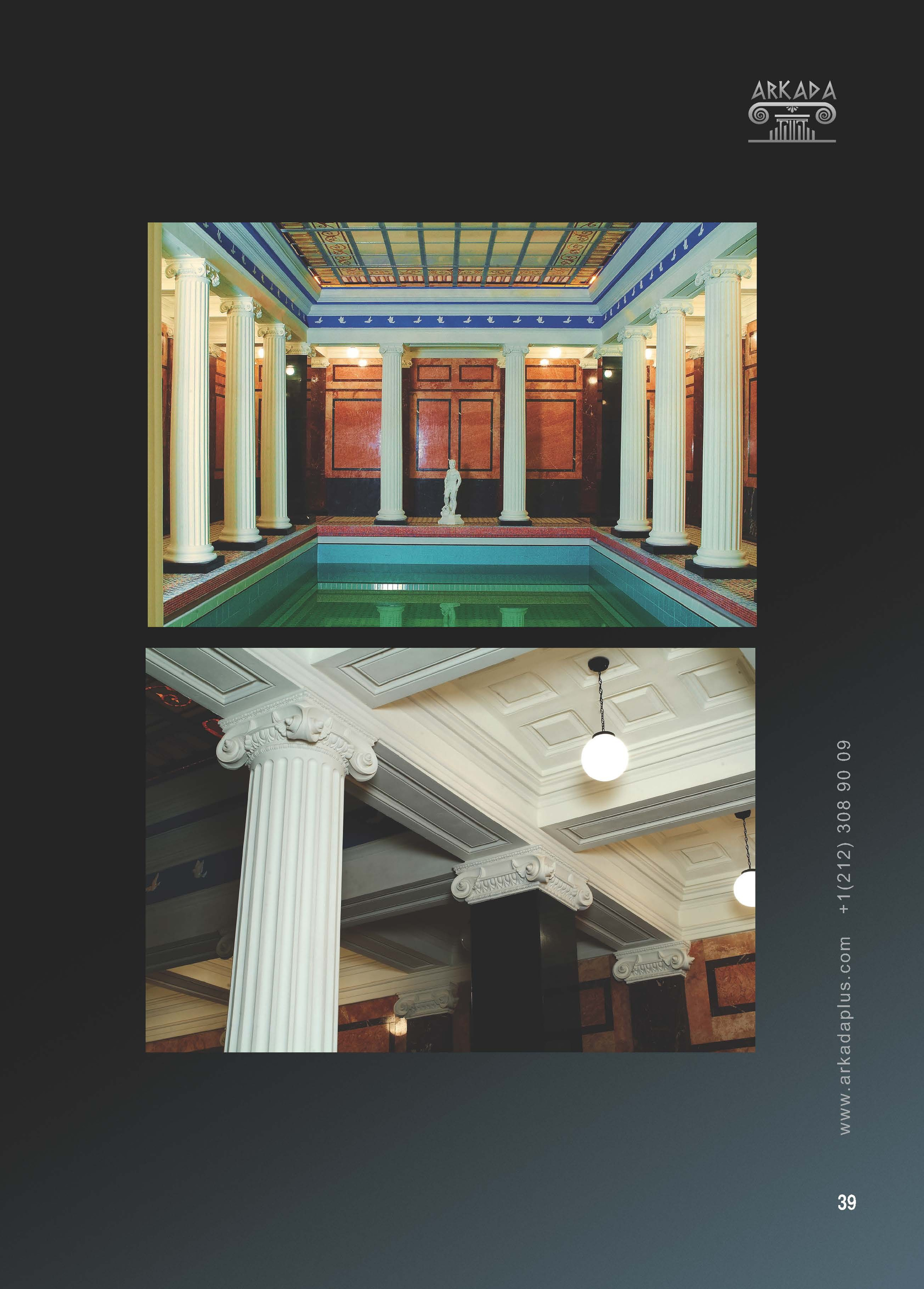 Catalog pages. Plaster molding