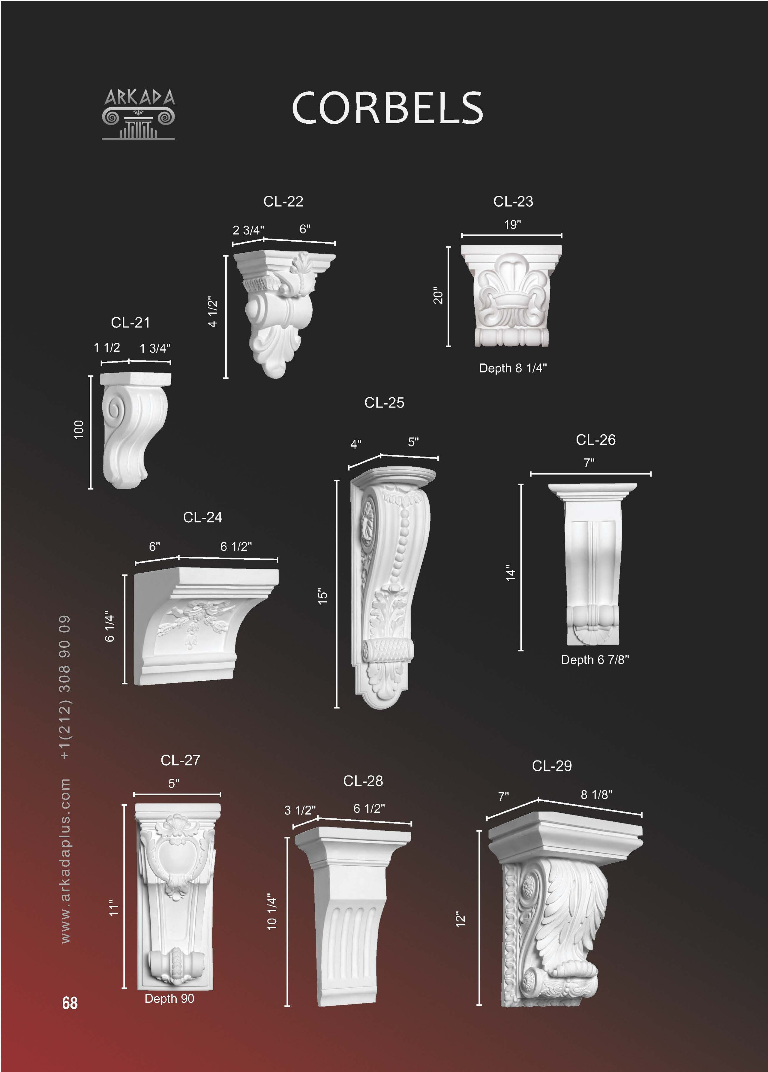 Catalog pages. Plaster molding