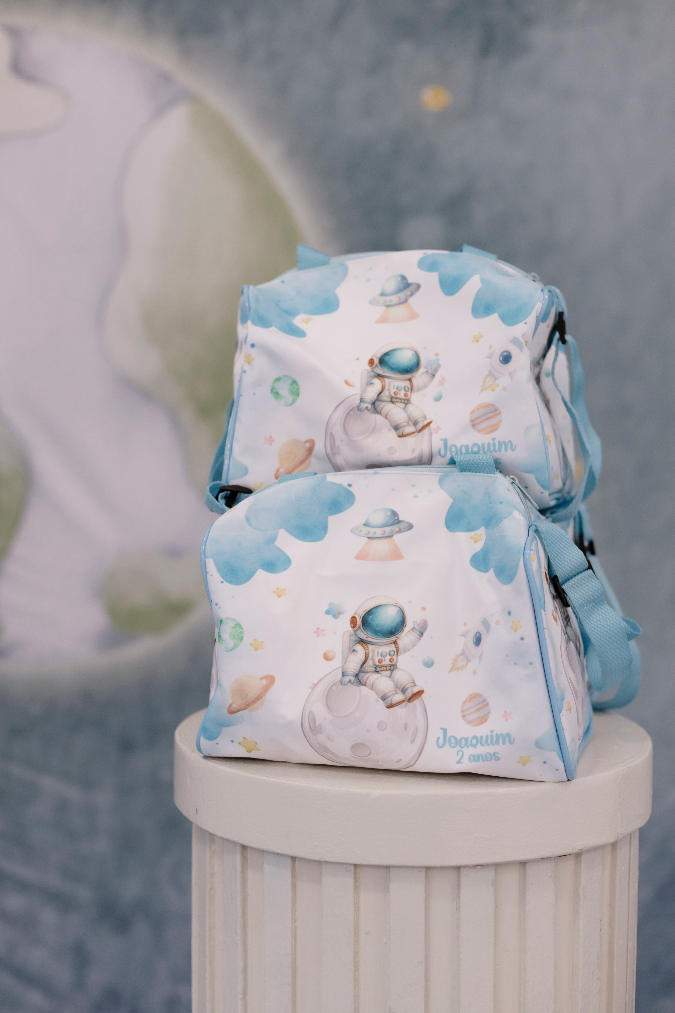 Detalhes da decoração astronauta na festa de 2 anos do Joaquim
