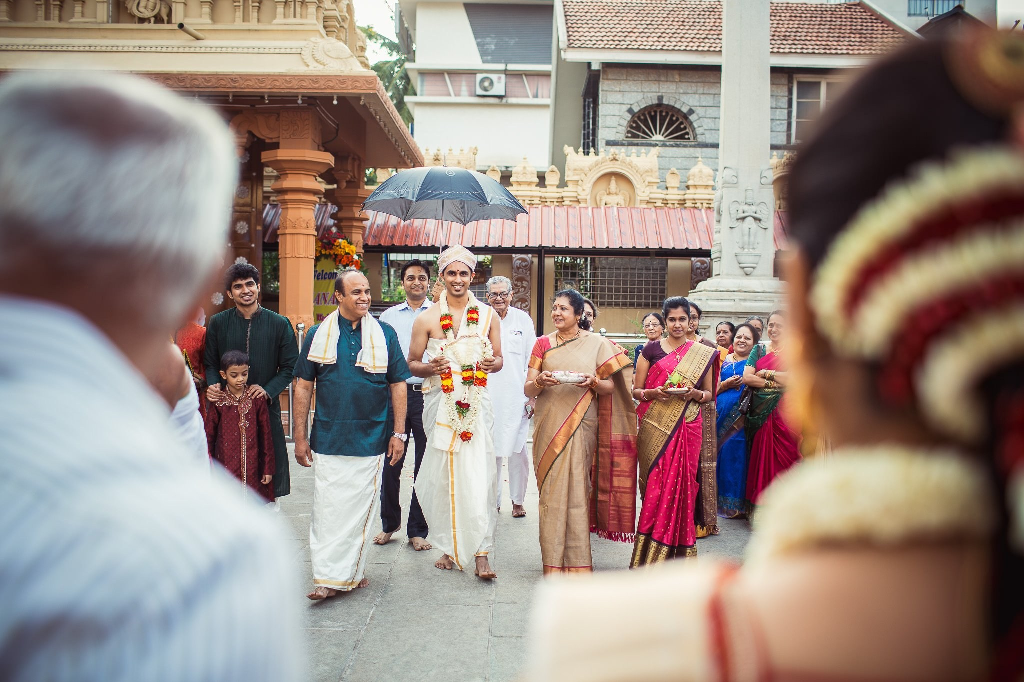 Traditional Kannada Brahmin Temple wedding, JP nagar, Bangalore