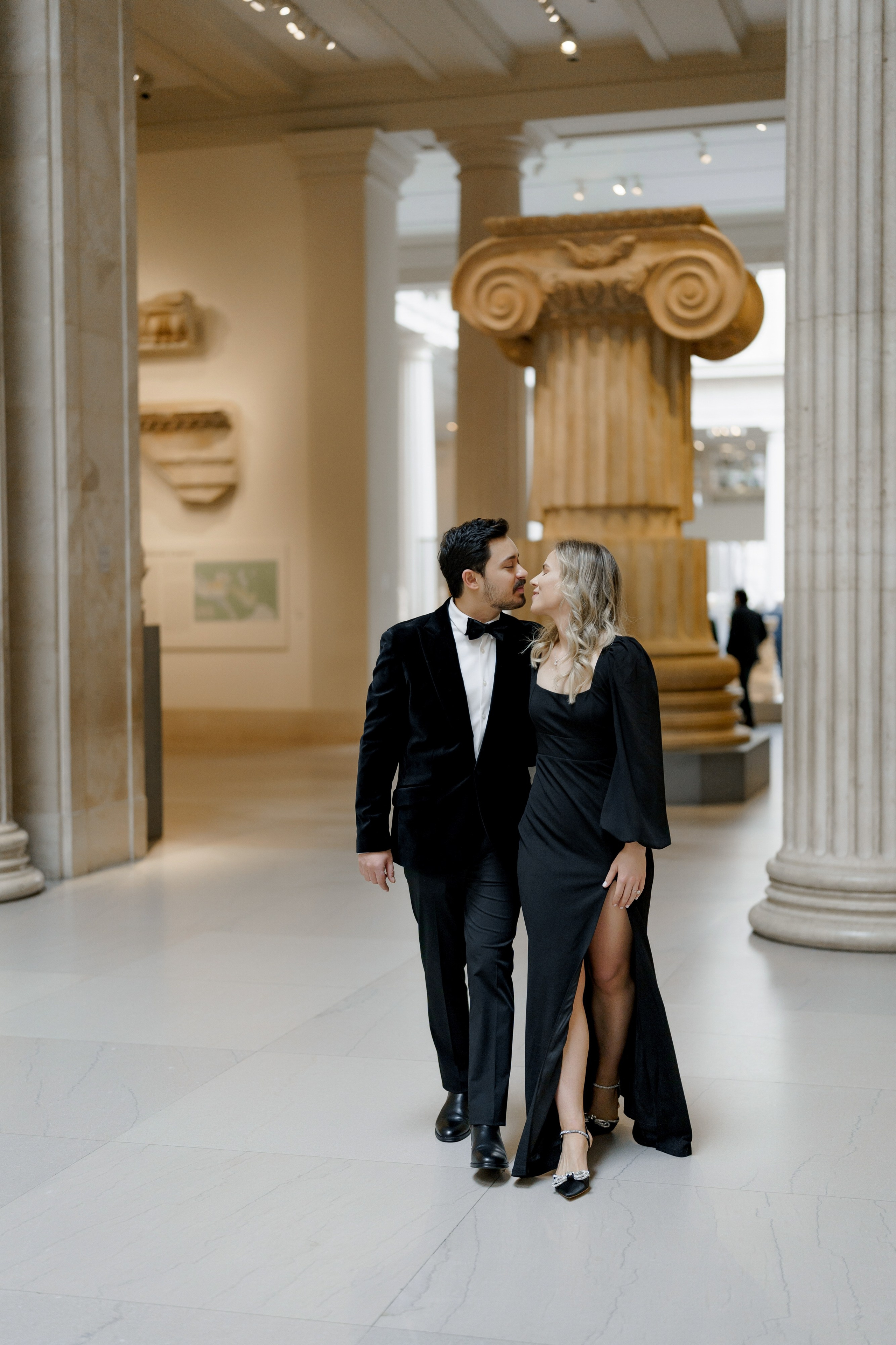 Caroline and Brendan’s Museum MET and Library Engagement Shoot. Wedding photographer and videographer New York | New Jersey