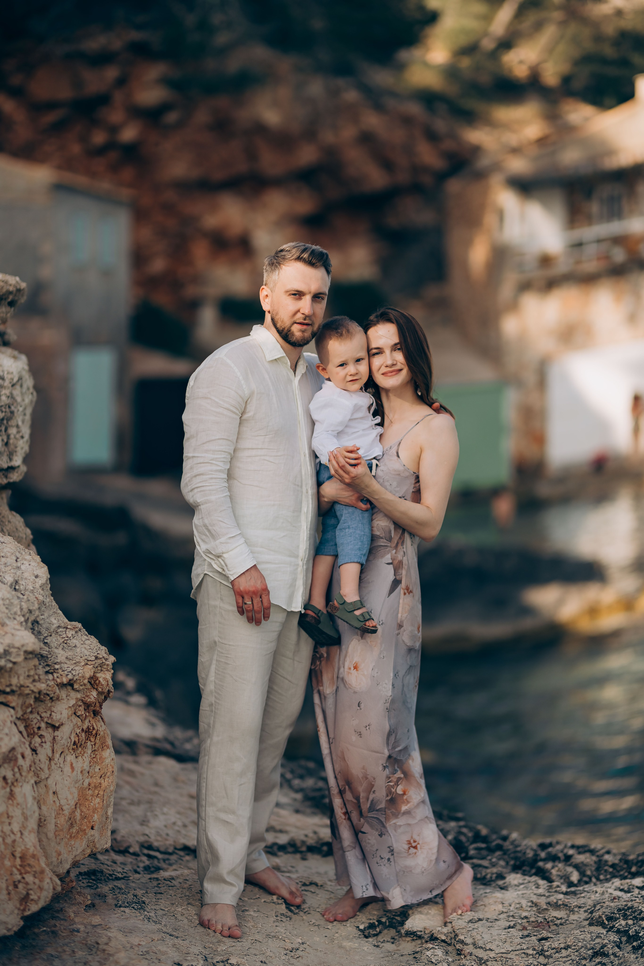 On the shore. Фотограф у Пальма де Майорка