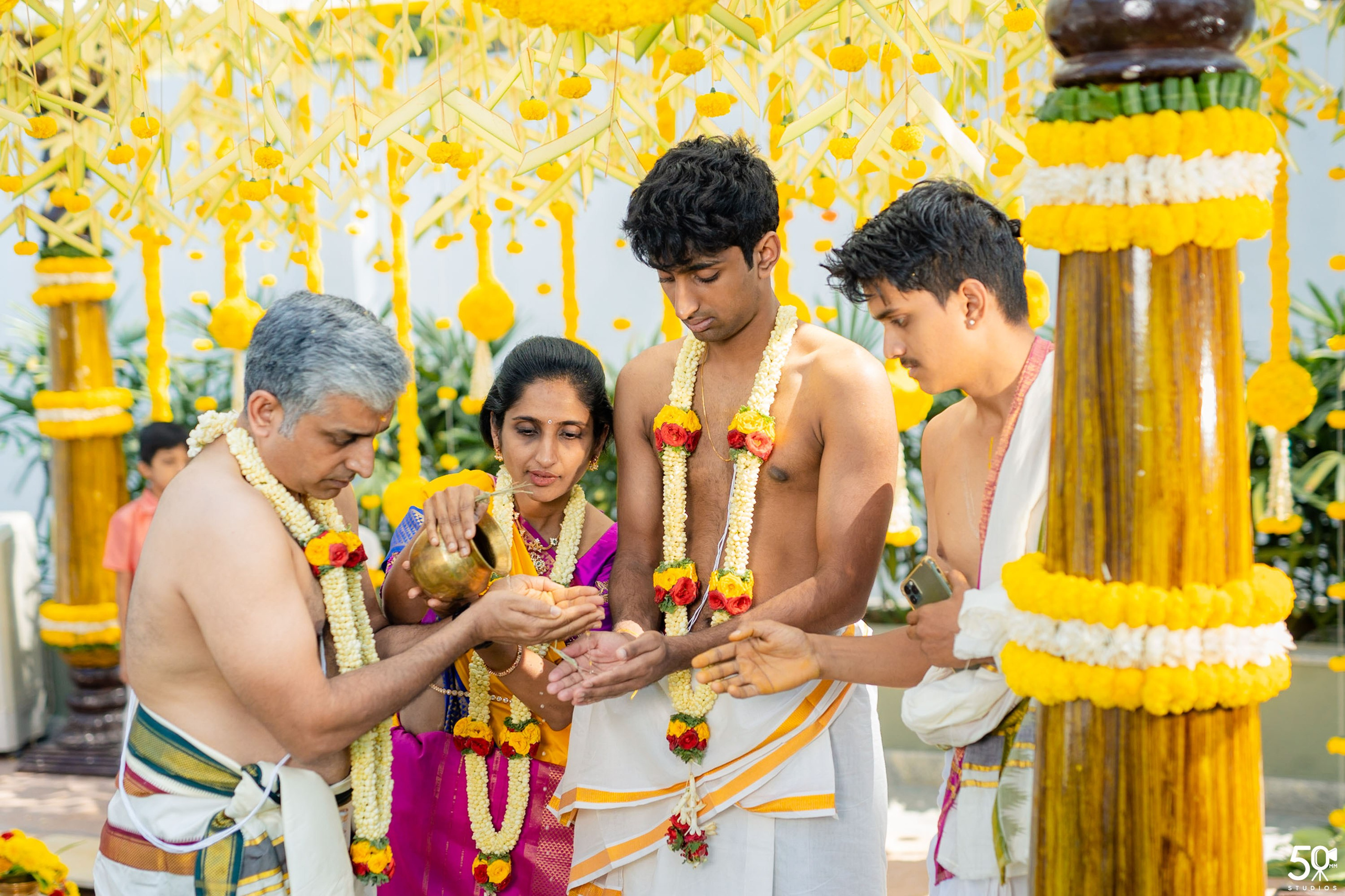SANJAY AND SAKETH UPANAYANA. 50mm STUDIOS