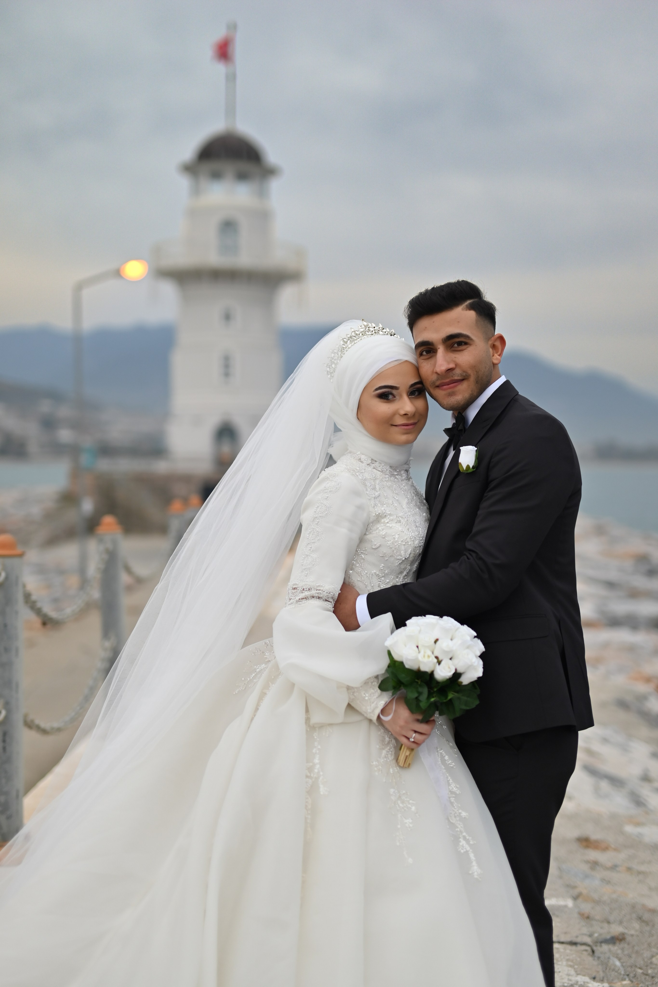 Свадебная съемка в порту и у крепости в Аланье. Photographer in Alanya, Side, Manavgat. Türkiye