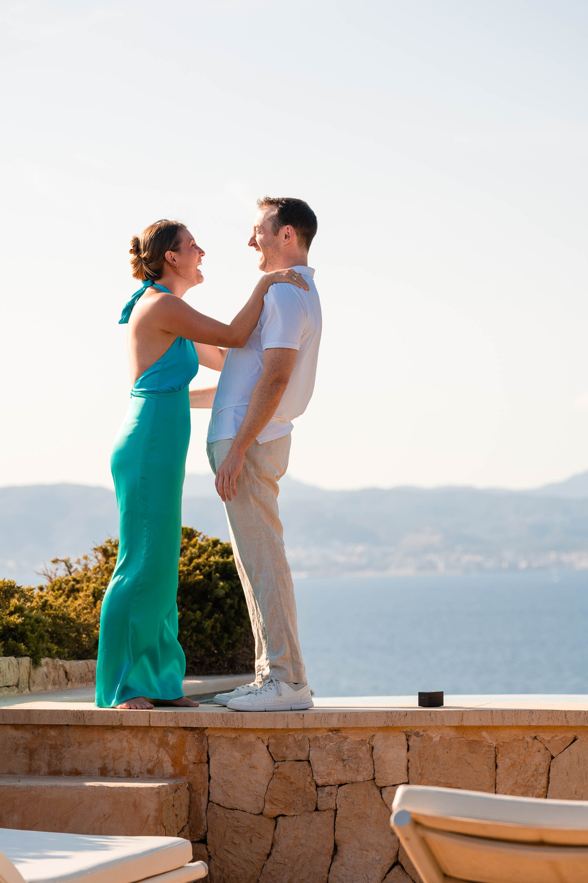 A Wedding Proposal in Mallorca in Cap Rocat. Mallorca Wedding, Corporate & Social Photographer