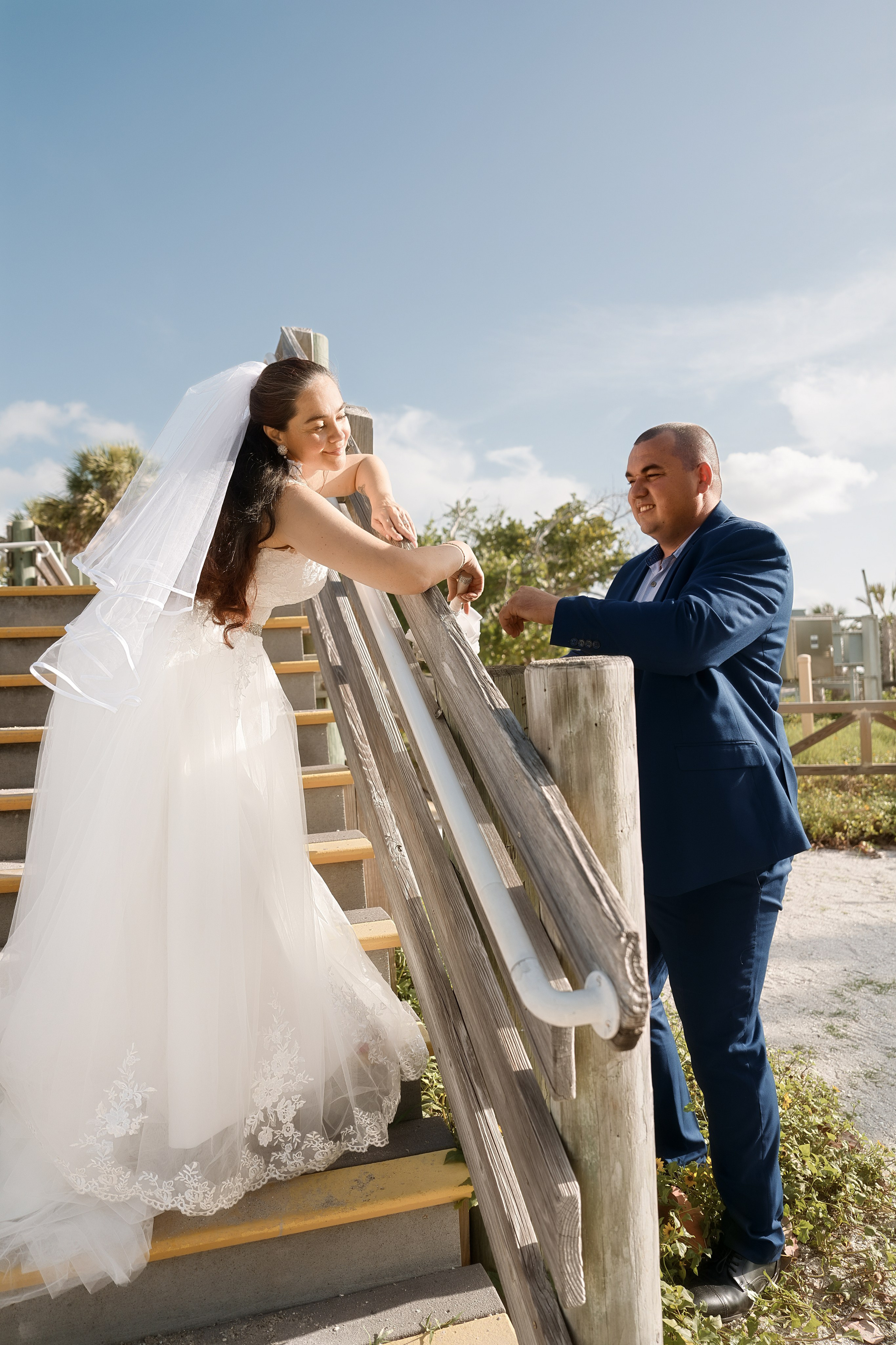 Beach Wedding in Englewood, Florida. Wedding and family photographer Olga Belianskaia