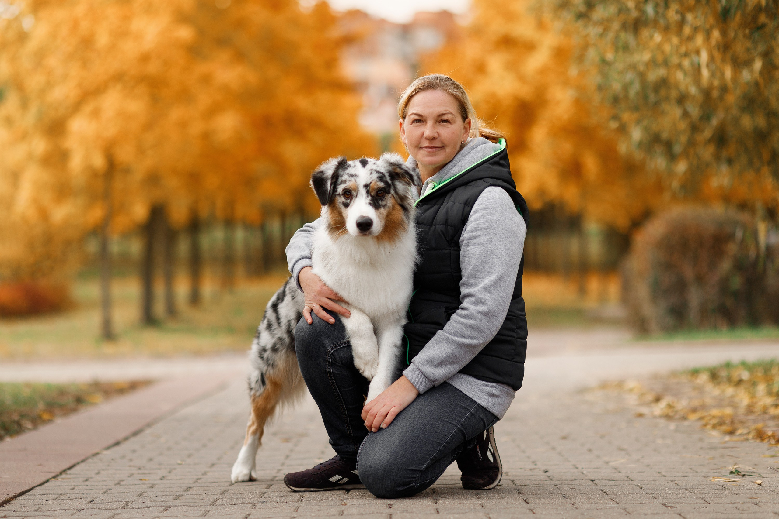 Autumn photo day for dog handler. Kaja | fotograf we Wrocławiu | ludzie i psy