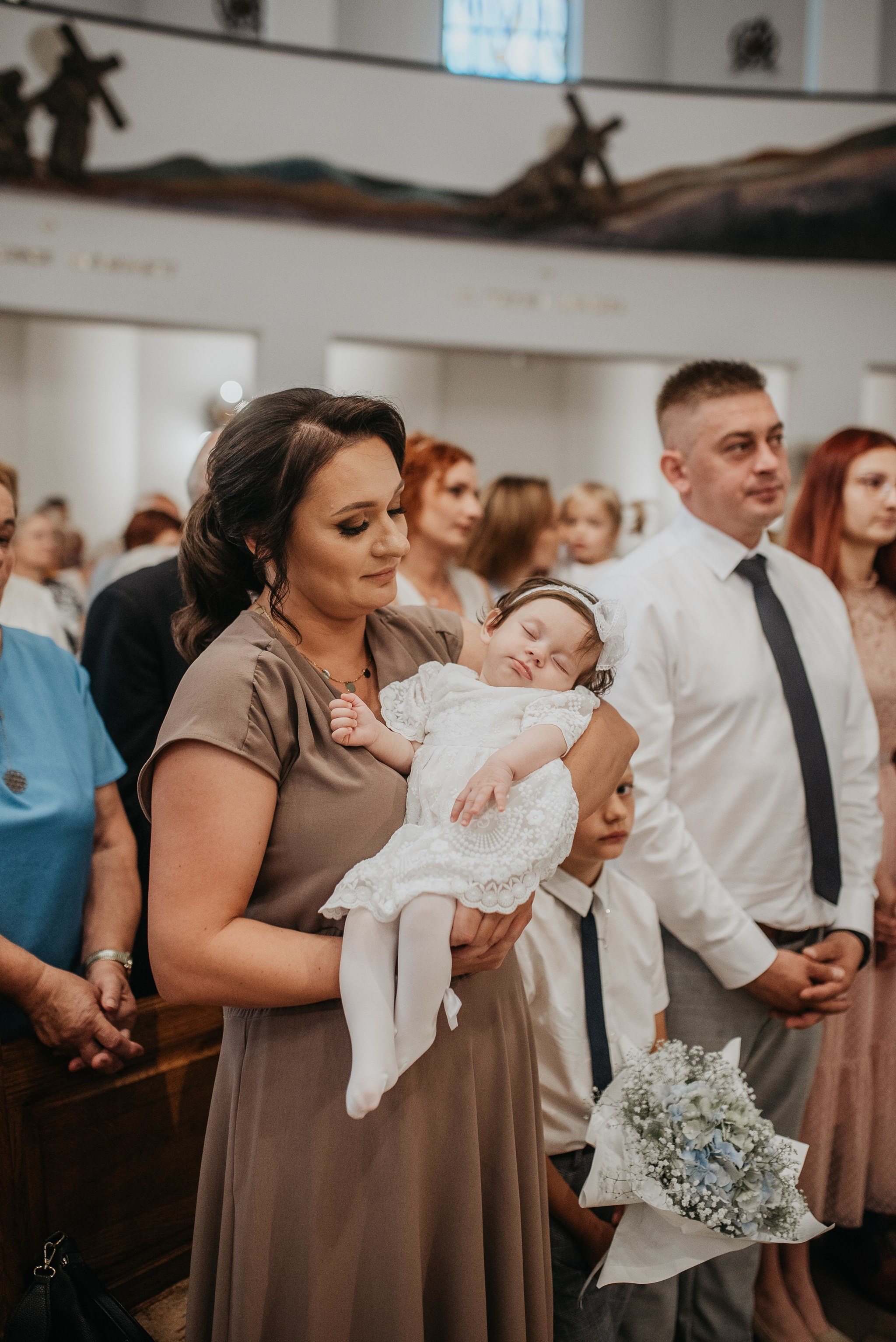 Chrzest Święty Klary. Dominika Strachacka Fotografia | Fotograf ślubny i rodzinny Opole Lubelskie Lublin