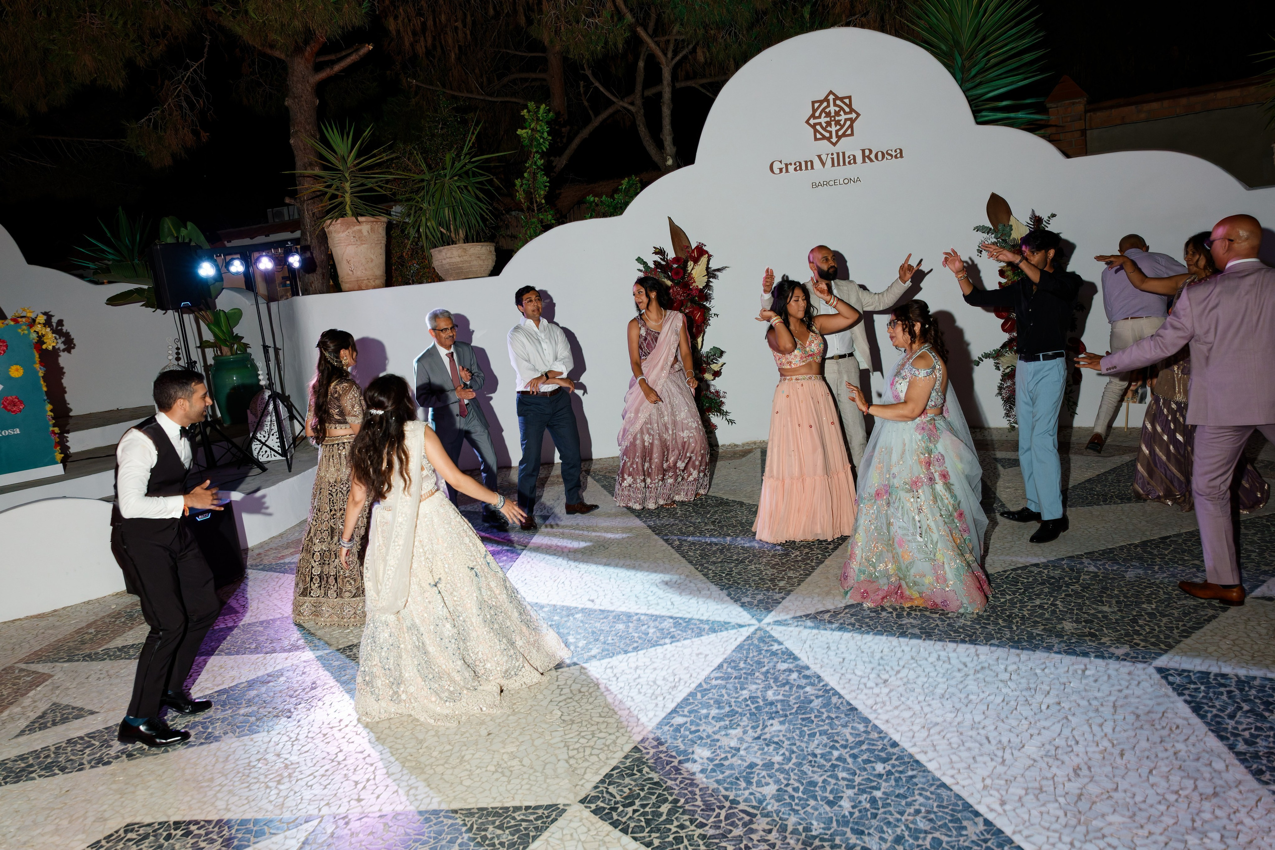 Indian wedding at Gran Villa Rosa, Barcelona