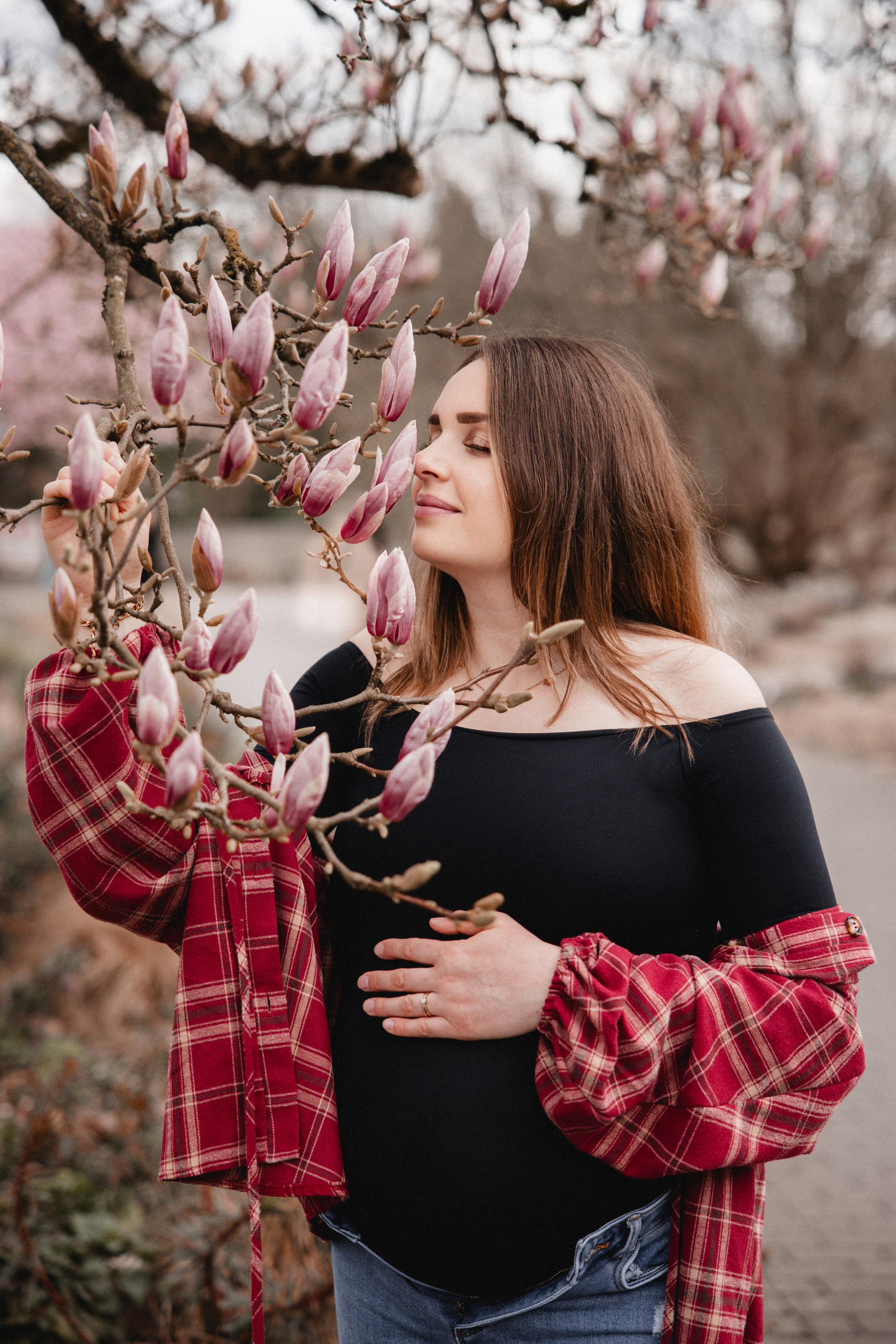 Babybauch Shooting im Fotostudio | Schwangerschaftsfotos in Bochum. Hochzeitsfotografin Bochum | Halyna Reiche Fotografie NRW