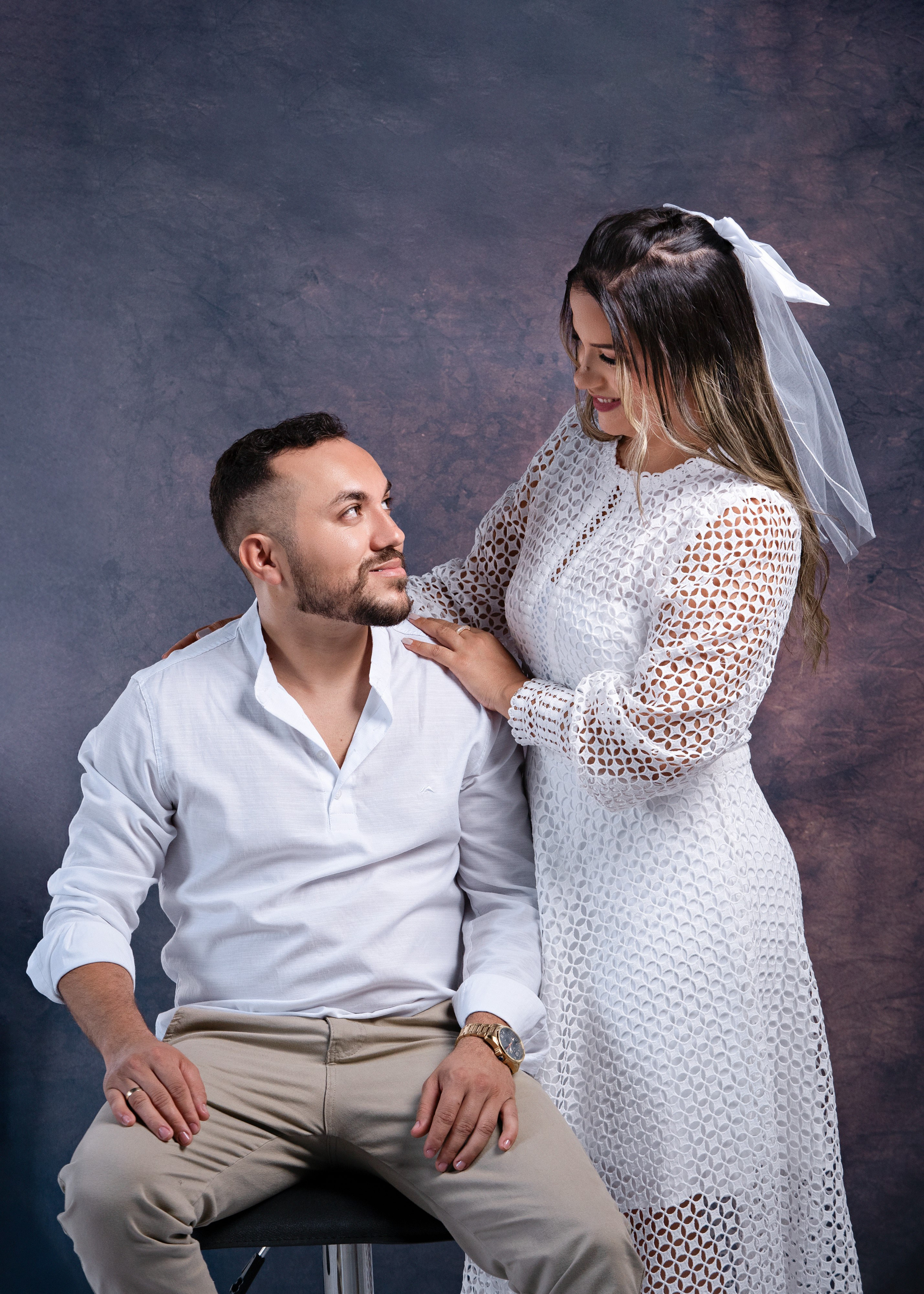 Pré Wedding Estúdio — Taise e Ricardo. Fotógrafo de casamento e Filmmaker de casamento