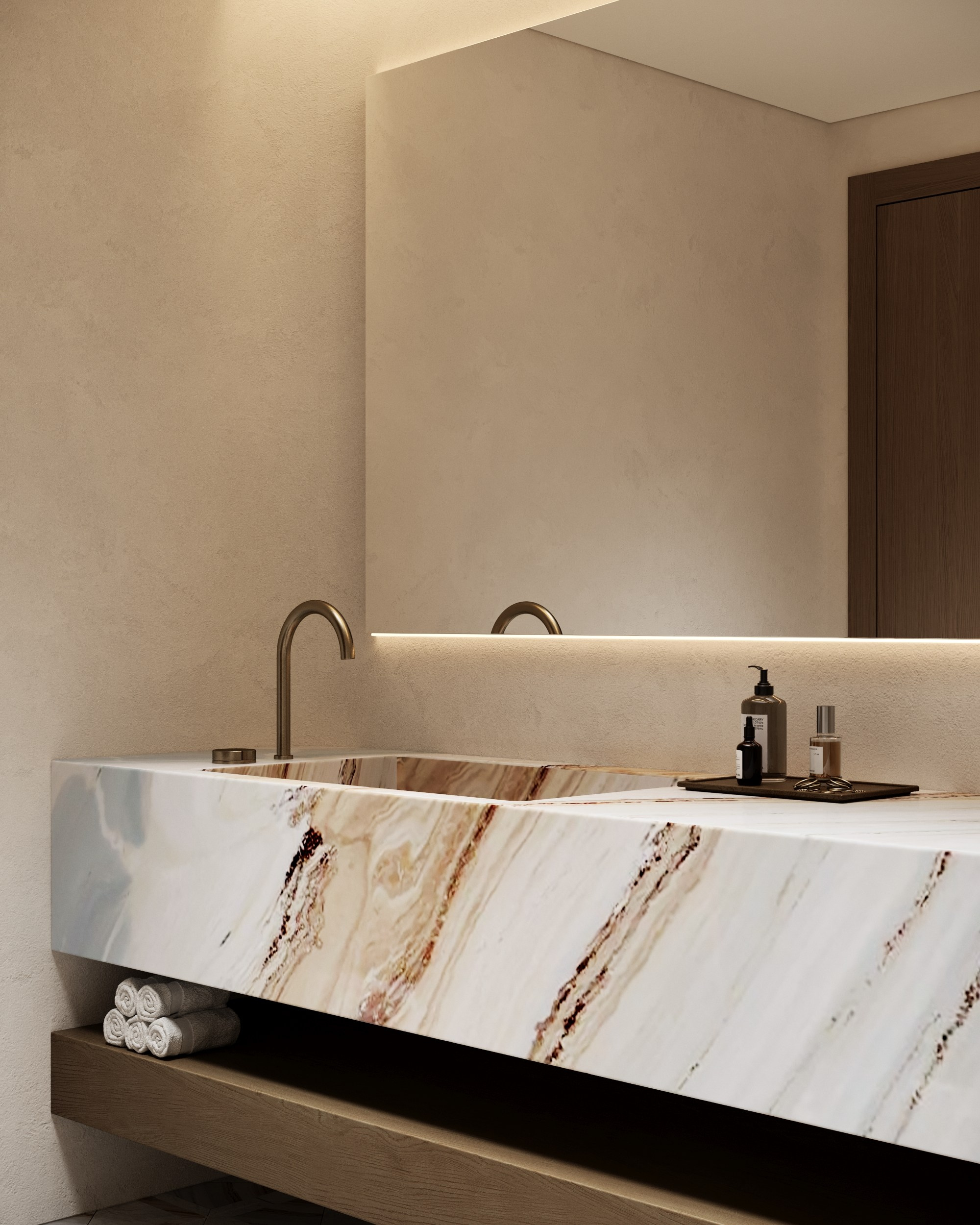 Modern Bathroom / Lazuli Design. Interior designer / visualizer Lisa Oputina