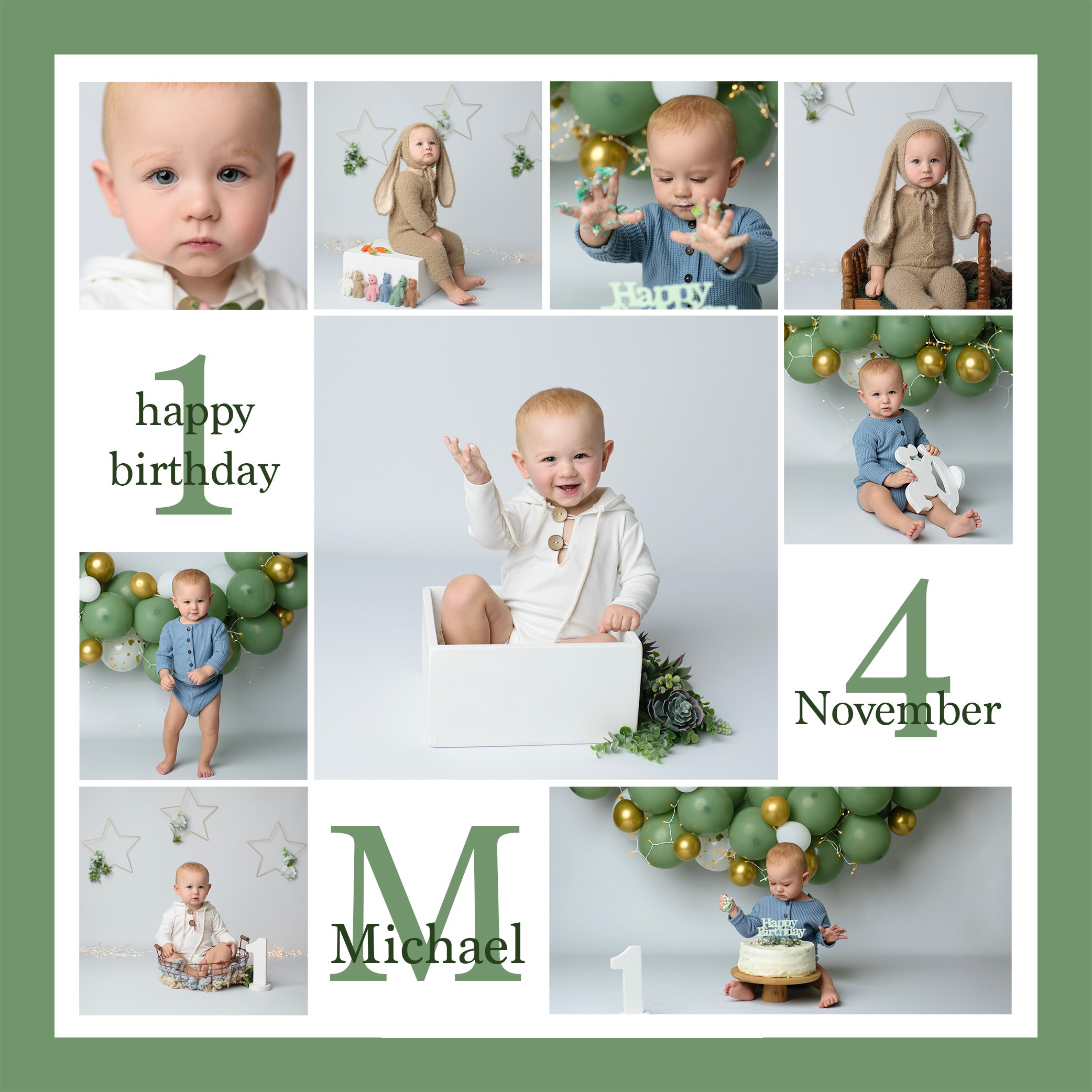 Cake Smash Fotoshooting zum ersten, zweiten Geburtstag. Neugeborene, Baby Fotografin in Düren (NRW) - Vitalina Unruh