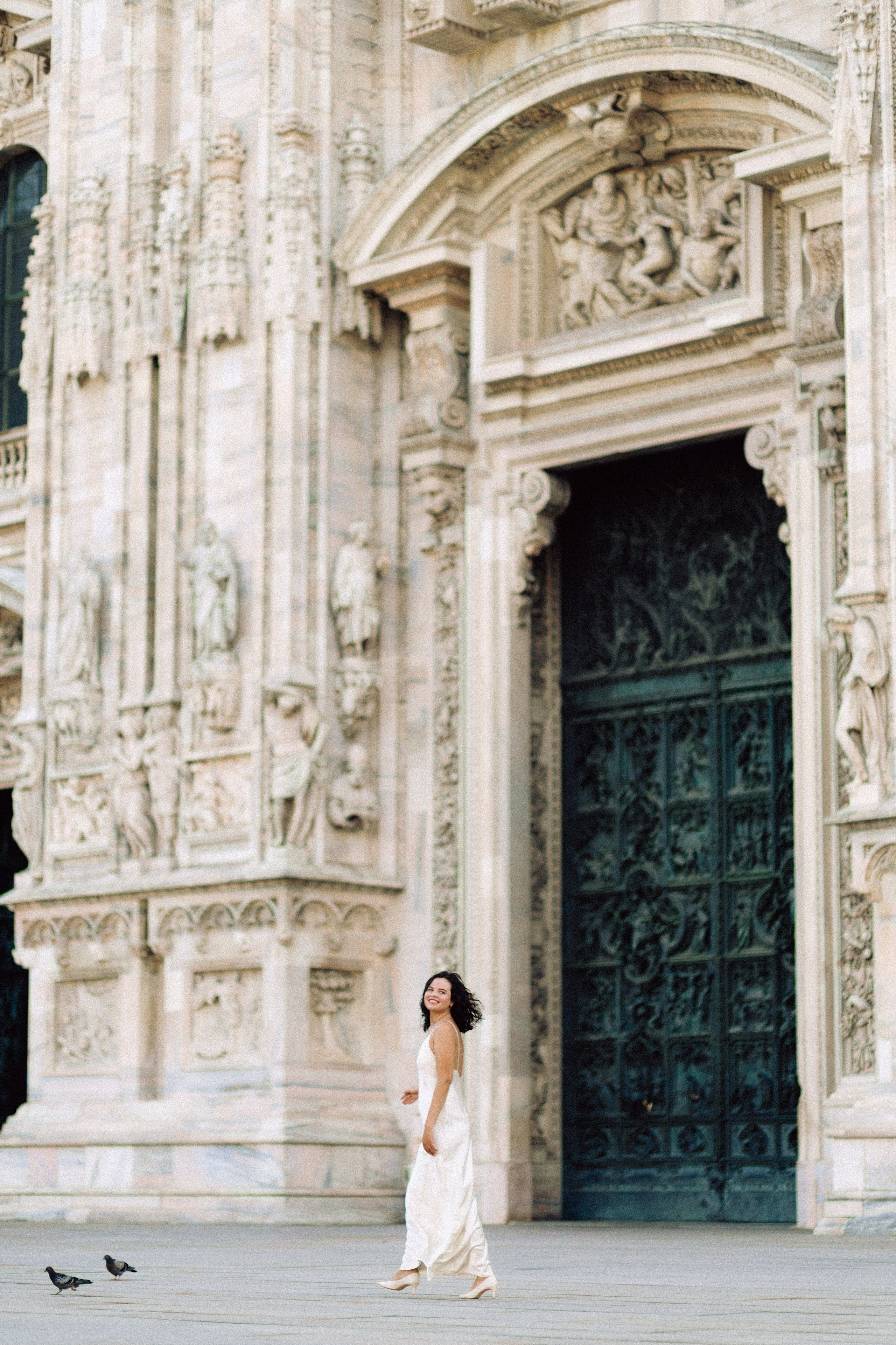 Cinematic Portrait at Duomo di Milano Italy