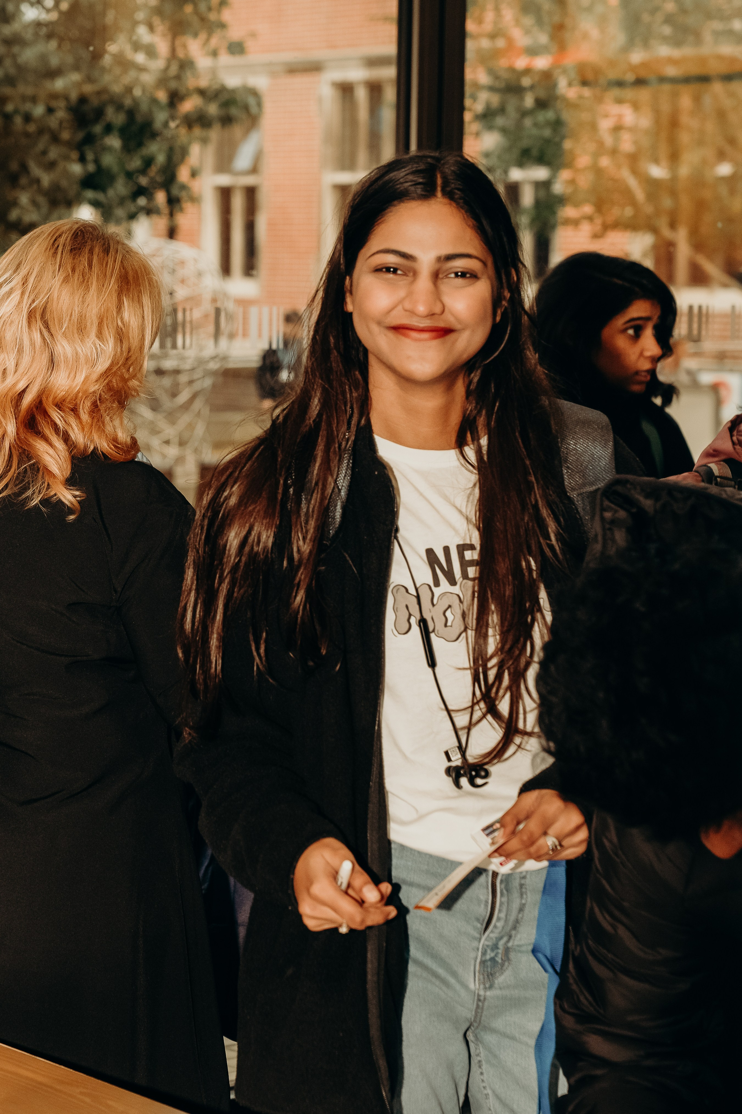 Students of Newcastle University at networking business event